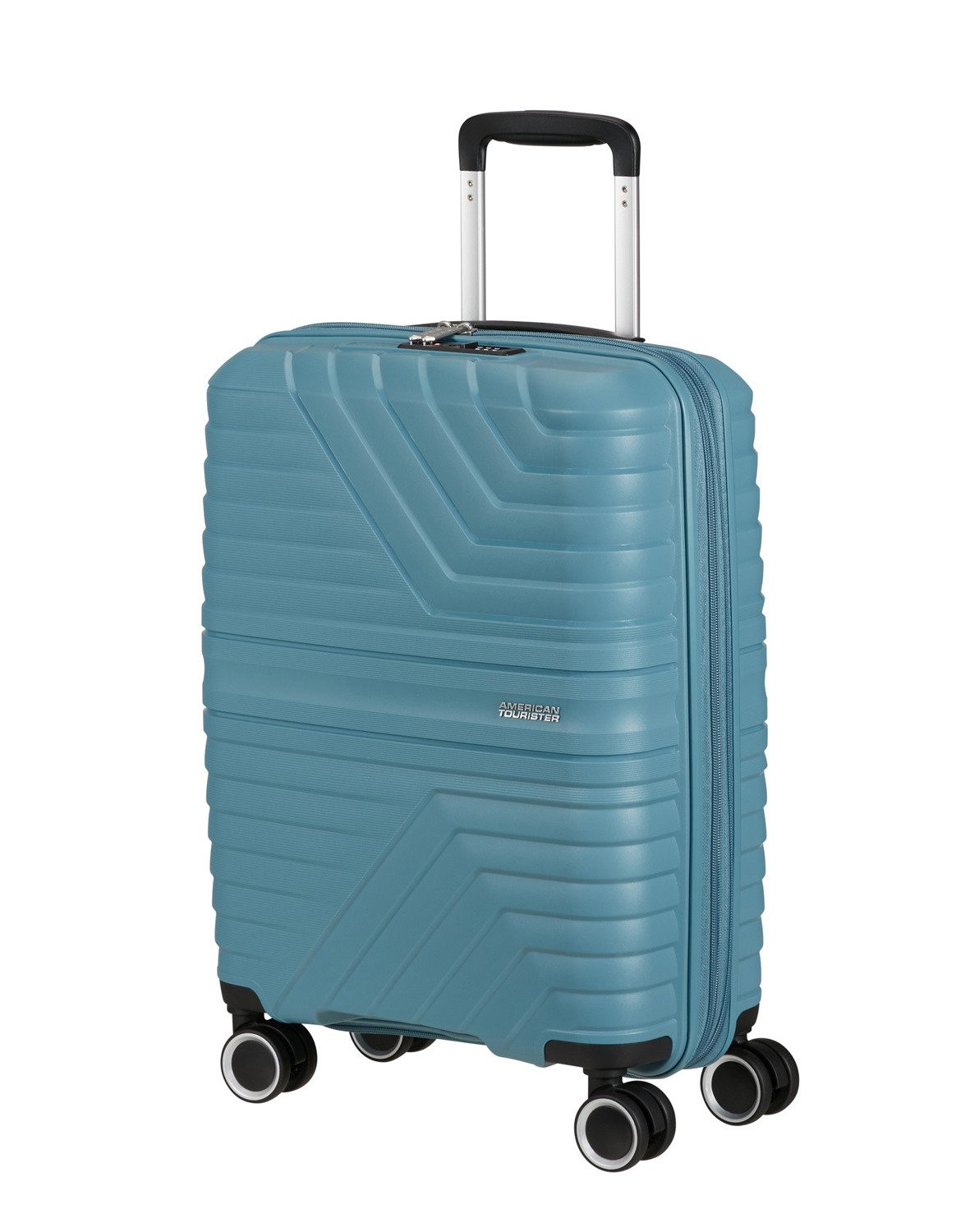 Koffer American Tourister Trolley mit 4 Rollen 55 cm Flytwist storm blue