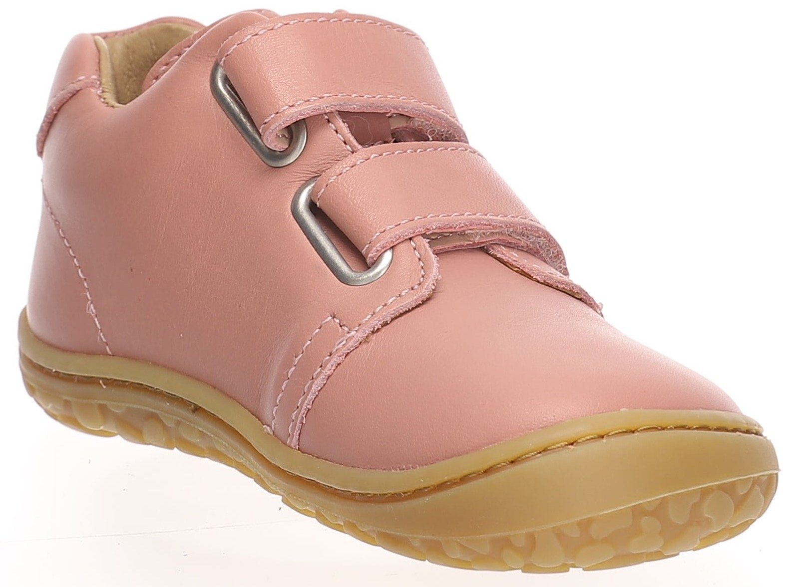 Klettschuh Lurchi rosa NOAH mit BAREFOOT flexibler Laufsohle