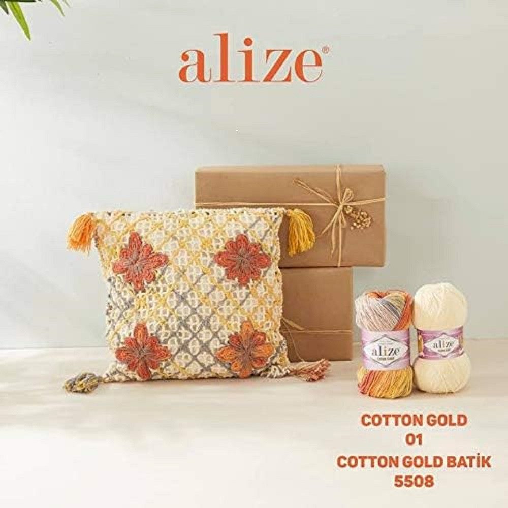 Alize 5 x ALIZE Cotton Gold Häkelwolle, 330 m, Handstrickgarn,Premium Wolle, Amigurumi