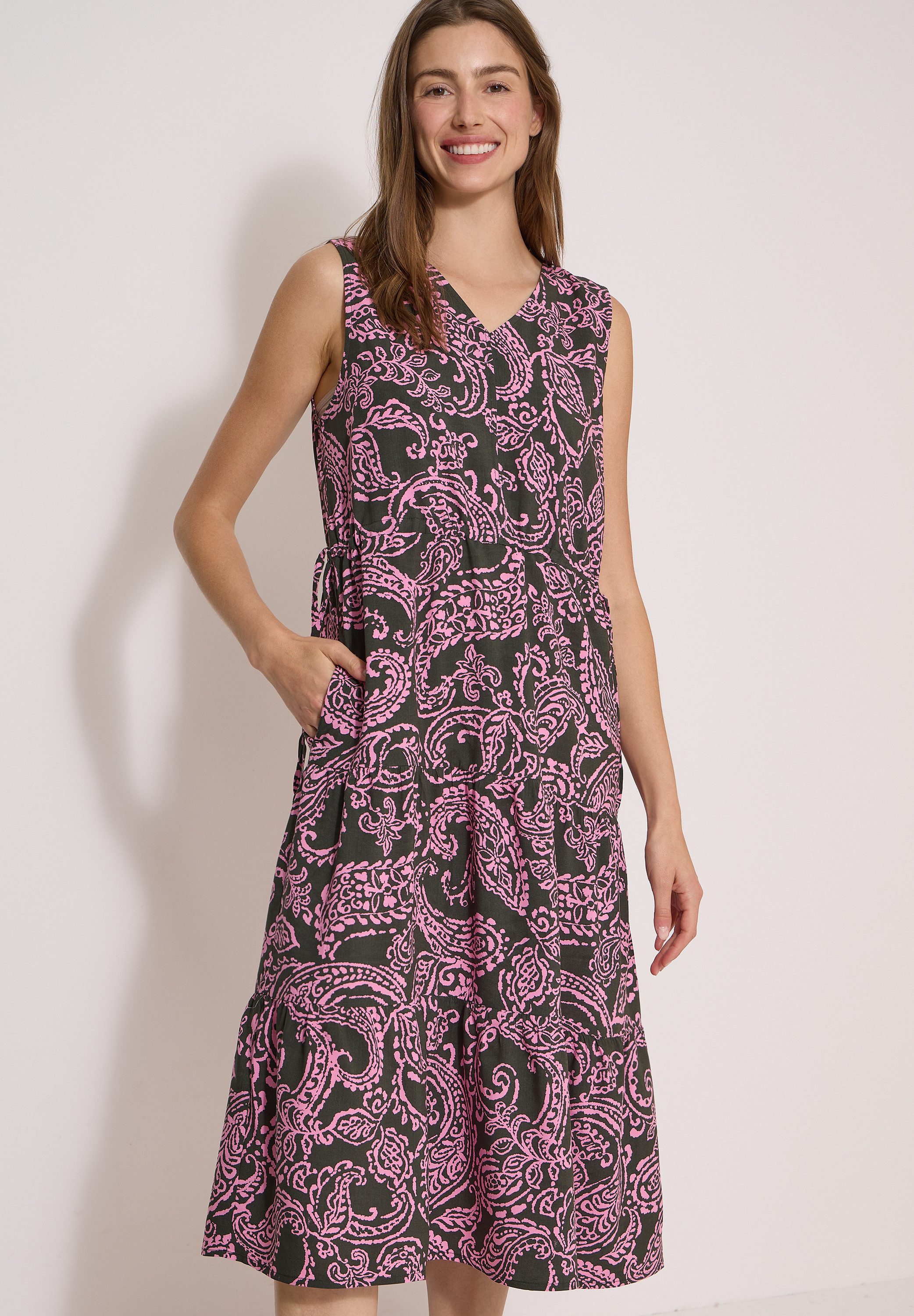 CECIL Midikleid mit allover Print