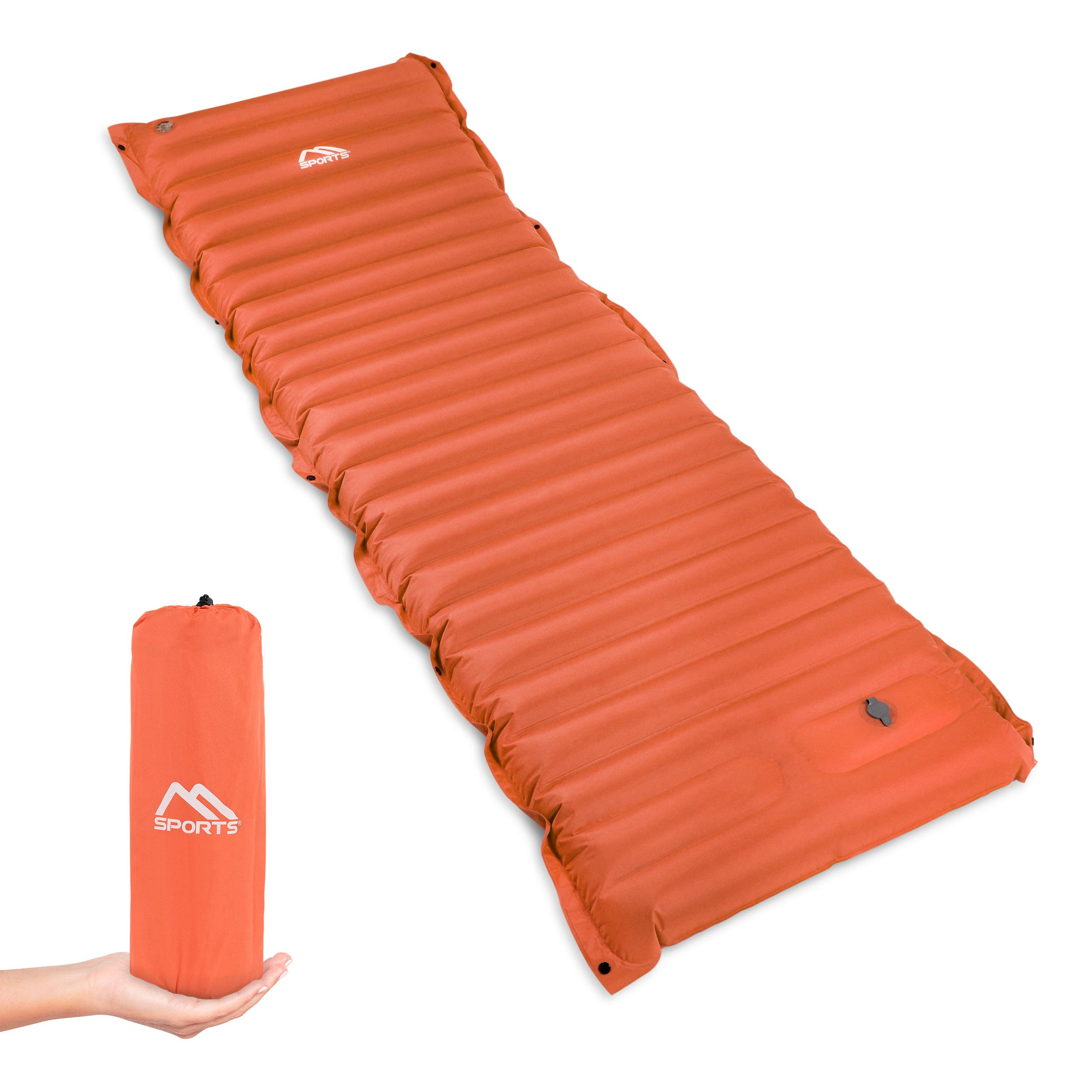 MSports® Isomatte Camping Isomatte - Schlafmatte - Ultraleicht für Outdoor mit Pumpe