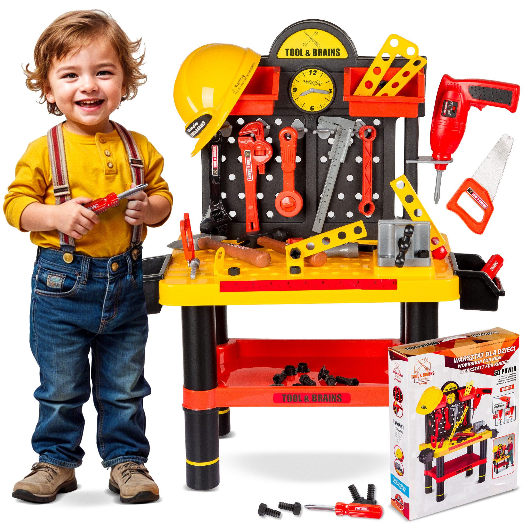 kinderplay Spielwerkbank Werkbank Kinder Mit Batteriebetriebene günstig online kaufen