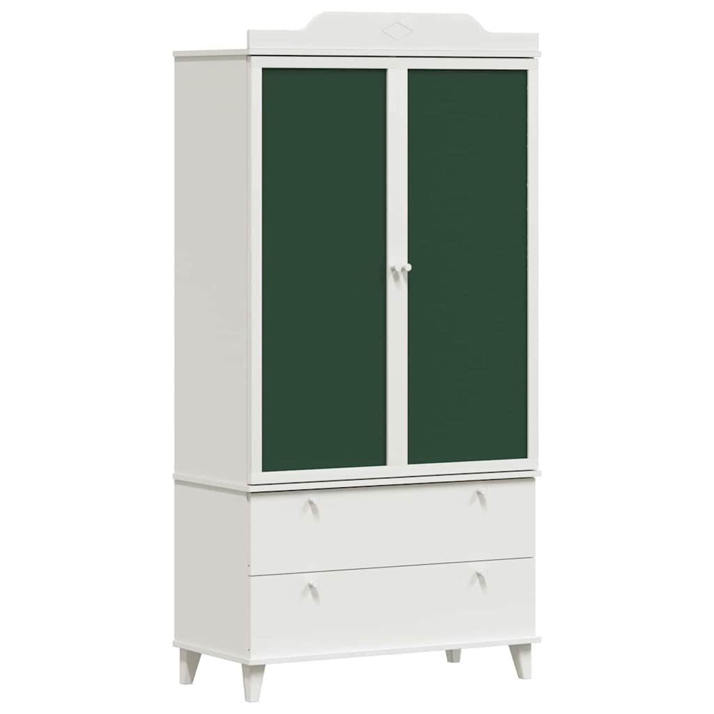 vidaXL Kleiderschrank Kreative Aufbewahrung für Kinder ROROS Weiß 90 x 45 x 180 cm (1-St)