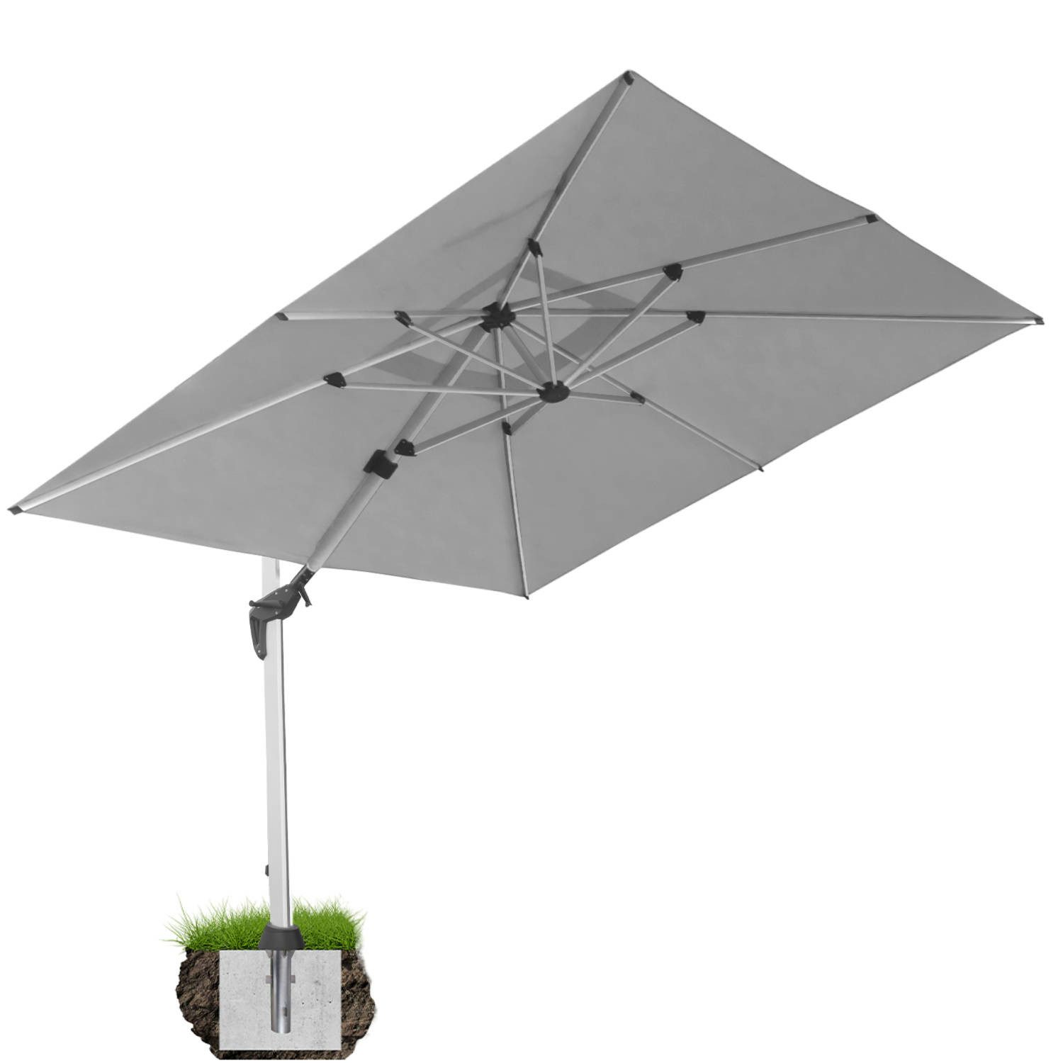 anndora-sonnenschirm Ampelschirm aus Aluminium Marktschirm mit günstig online kaufen