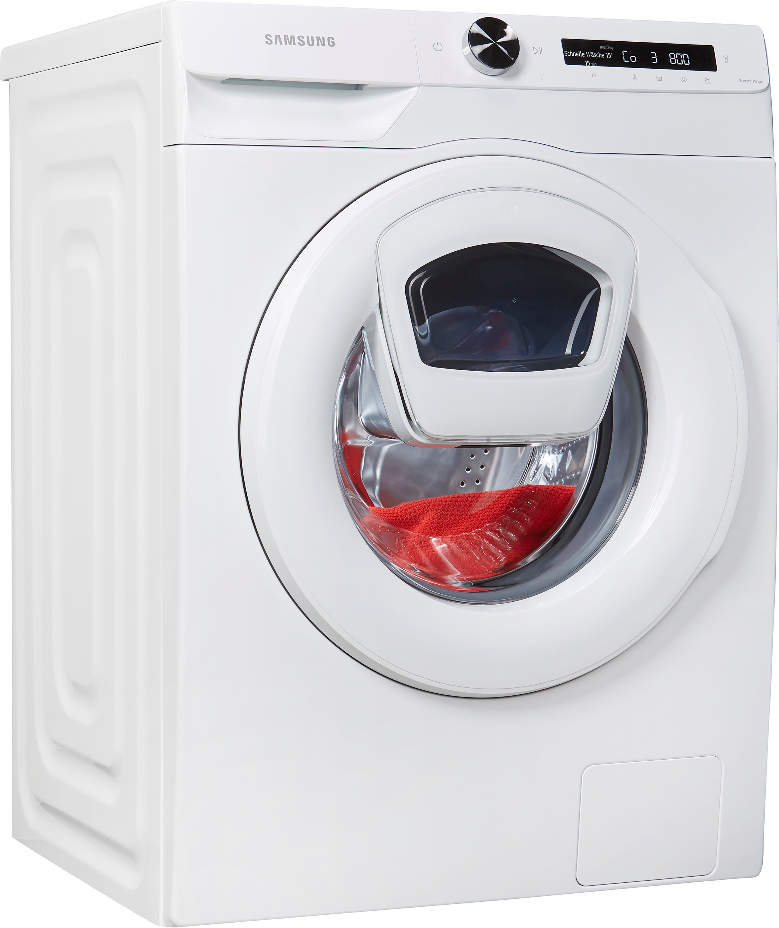 Samsung Waschmaschine WW5500T WW80T554ATW, 8 kg, 1400 U/min, AddWash™ | Frontlader