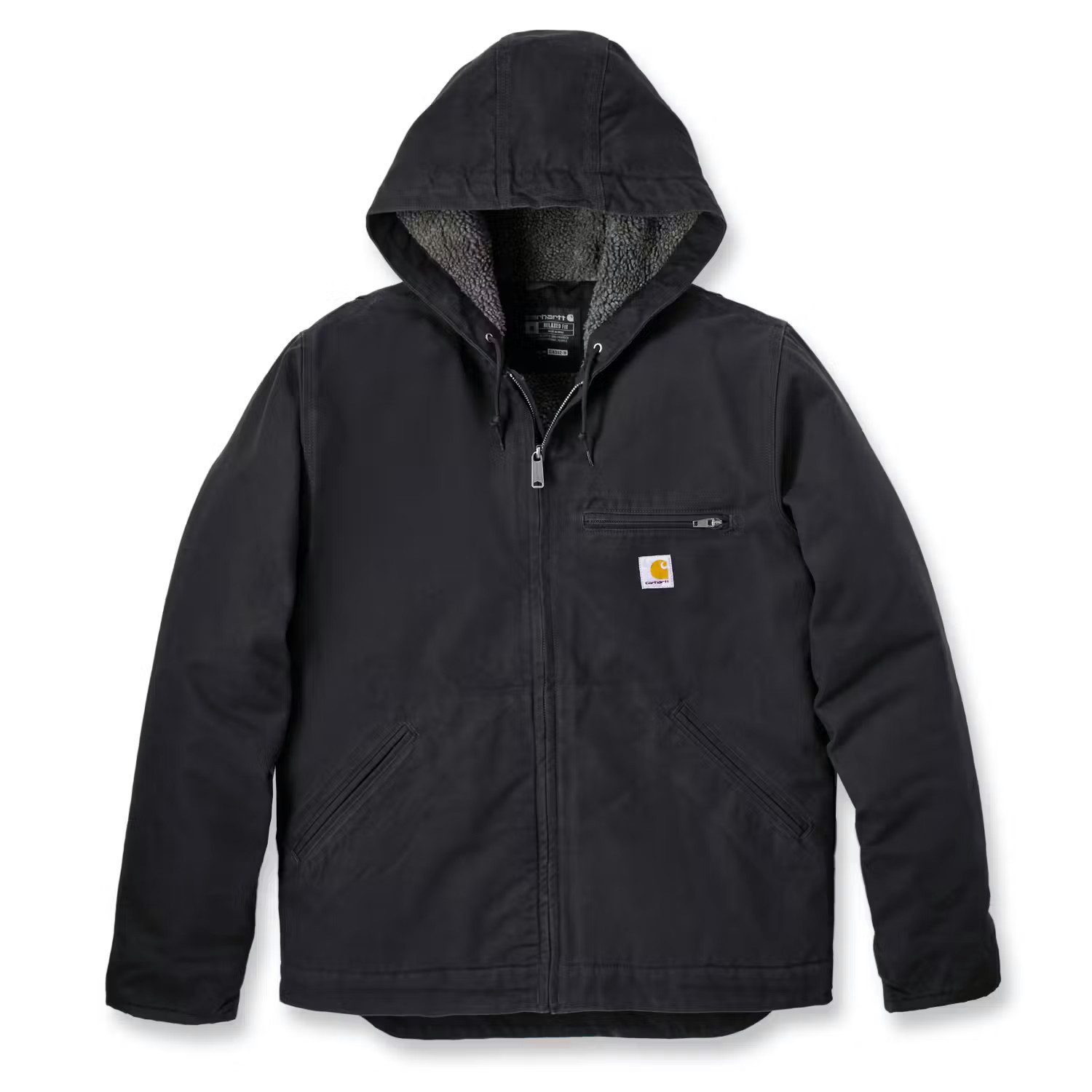 Carhartt Arbeitsjacke 104392 Duck mit Kapuze und Sherpa-Futter
