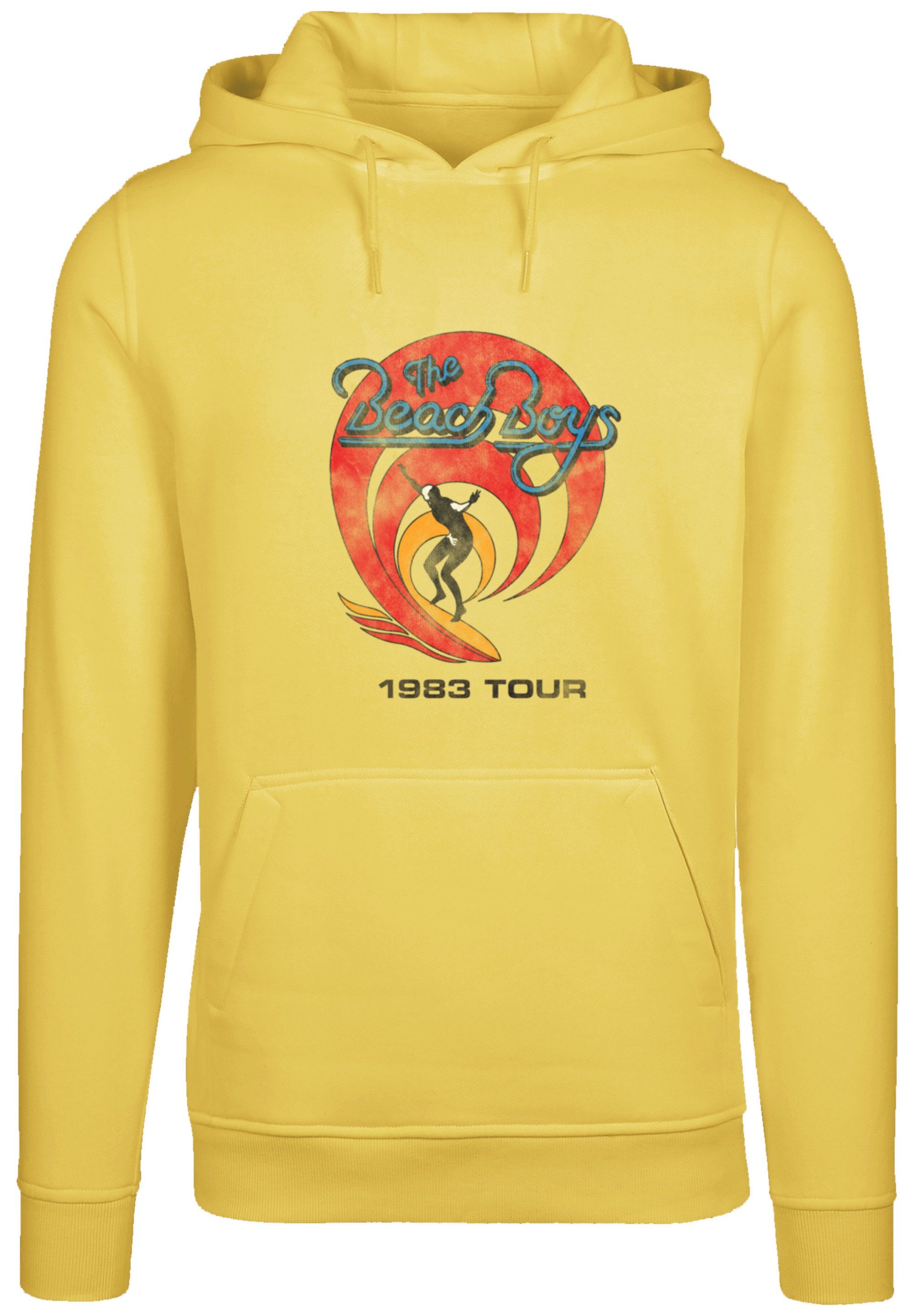 F4NT4STIC Kapuzenpullover The Beach Boys Surfer Rock Musik Band Vintage Hoodie, Warm, Bequem taxi yellow
