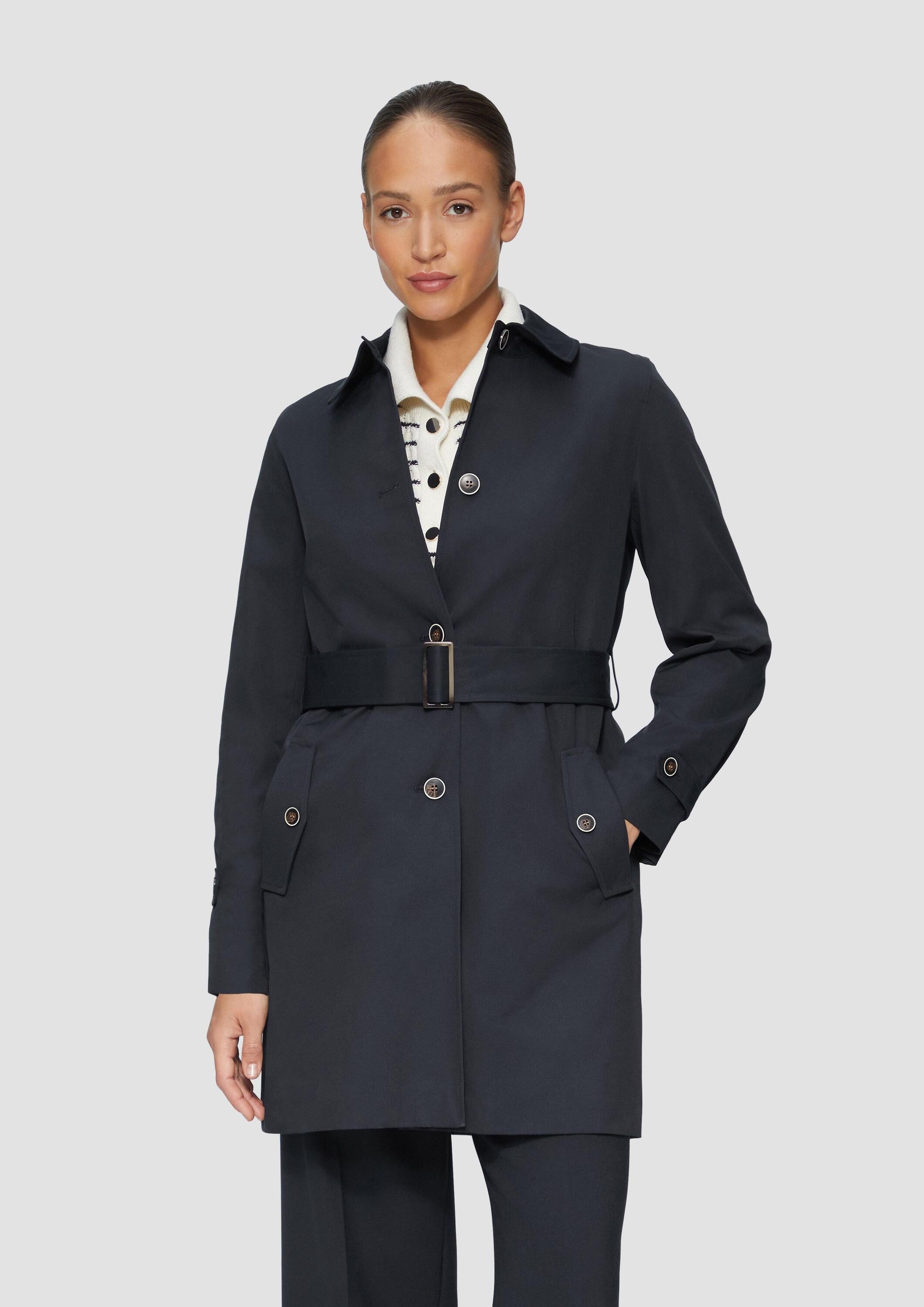 s.Oliver Trenchcoat Outdoor-Mantel Leicht gefütterter Mantel im Trench-Stil