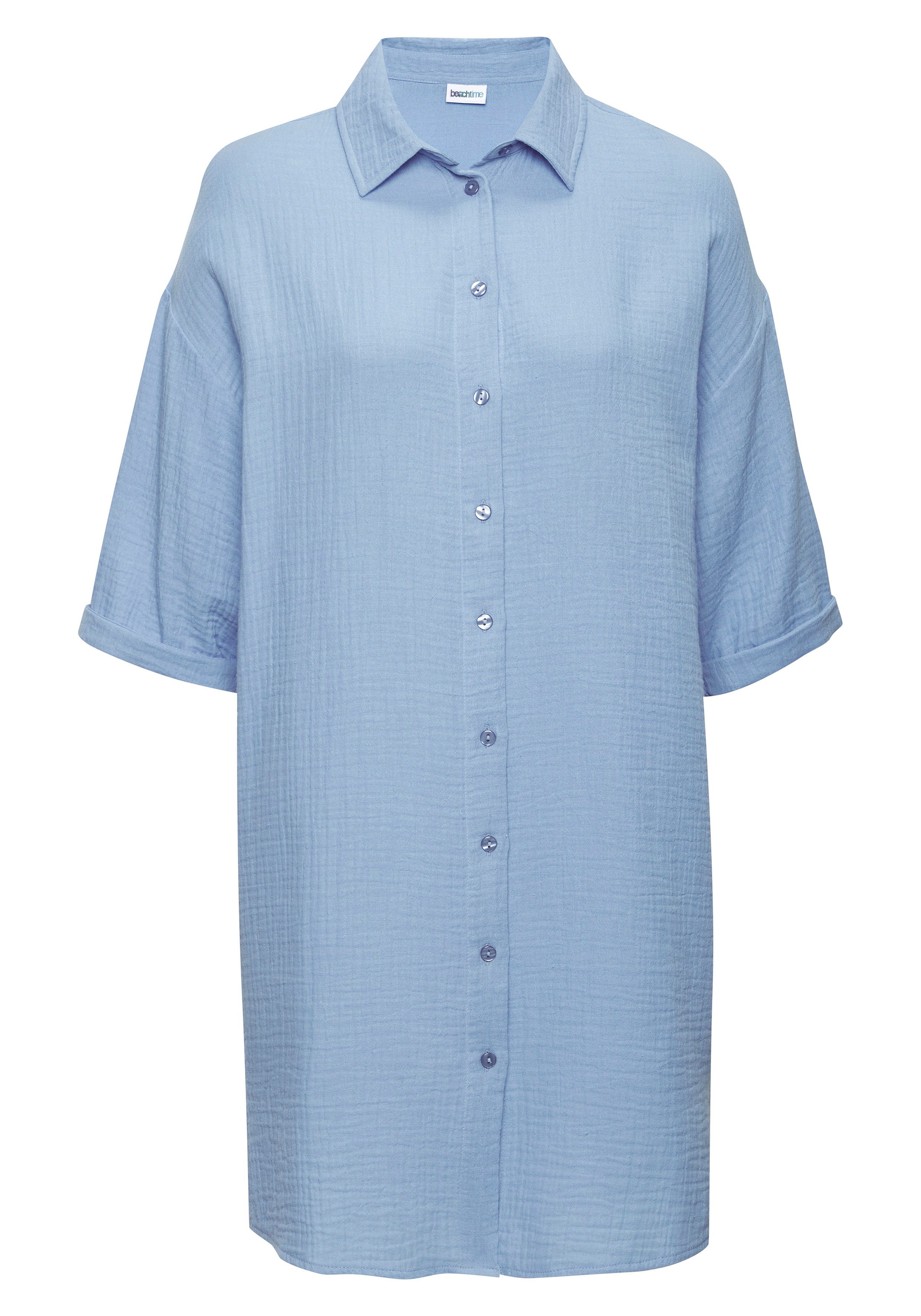 Beachtime Longbluse lange Hemdbluse aus Musselinware. € 39,99