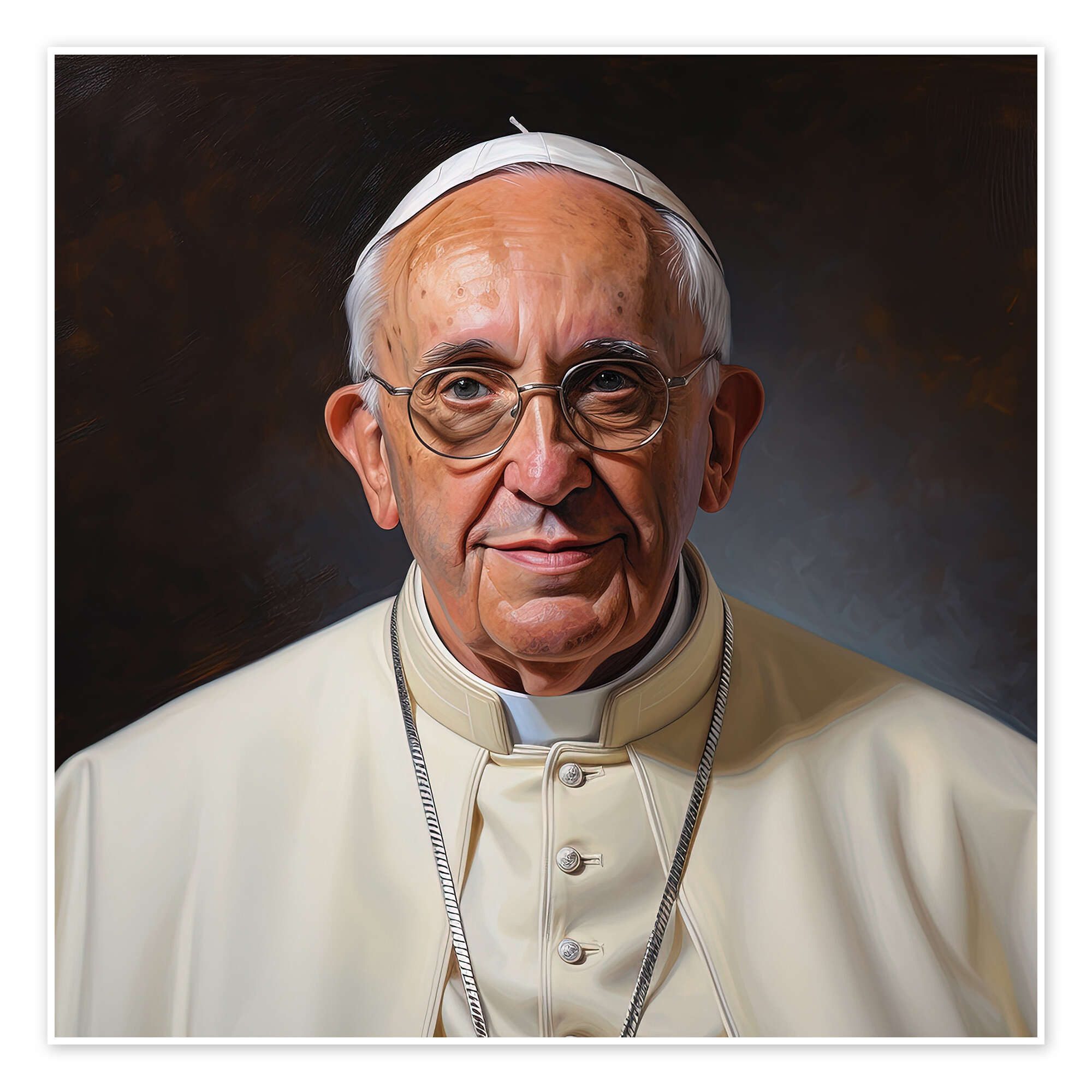 Posterlounge Wandbild Porträt von Papst Franziskus, Heritage Images, erhältlich als Poster, Leinwandbild, Wandsticker oder Acrylglasbild
