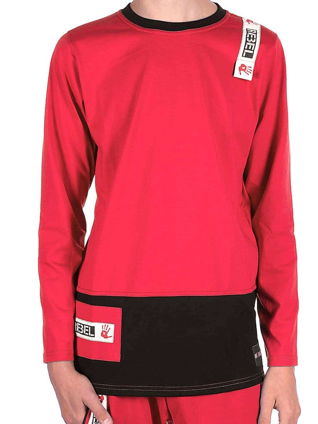 Langarmshirt Jungen Shirt Rundhals Rebel