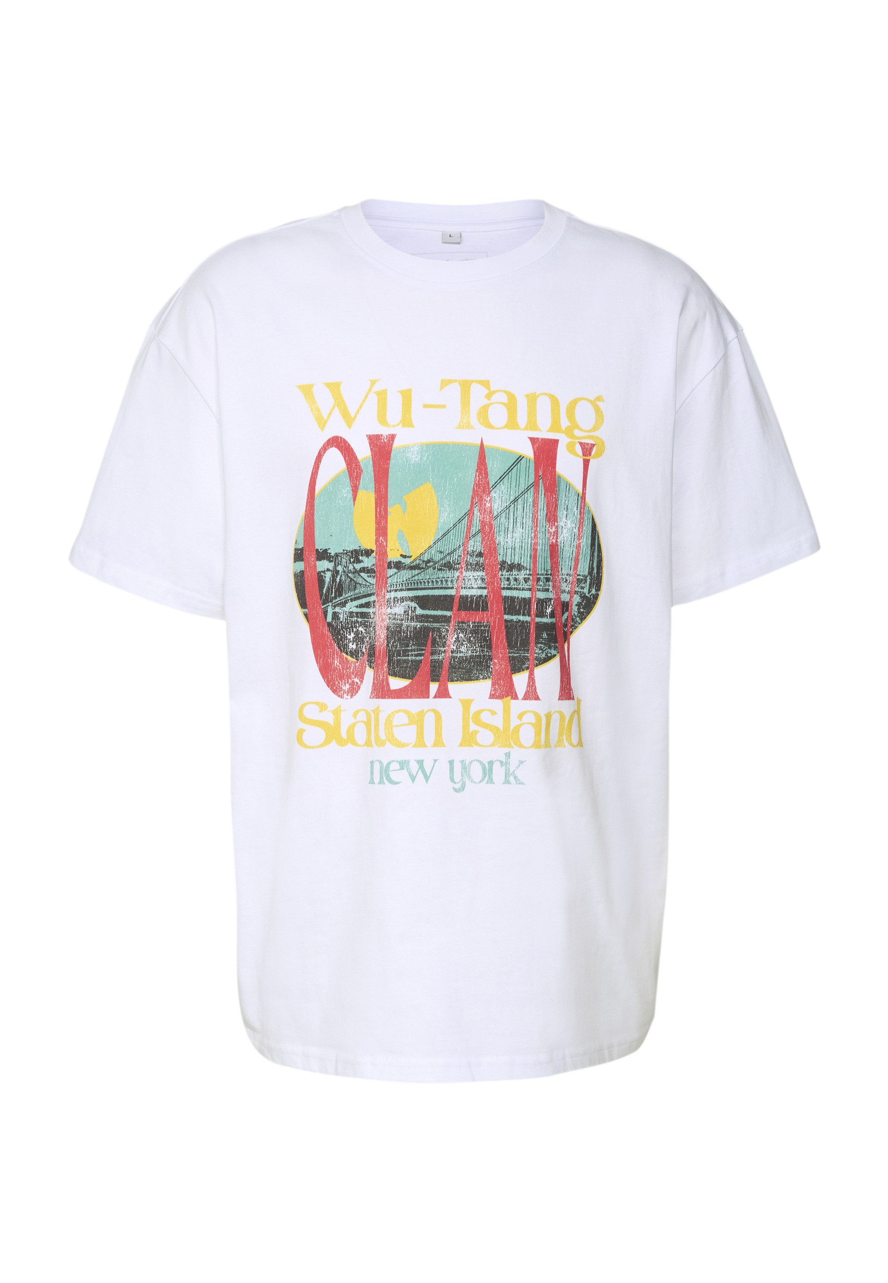 Upscale by Mister Tee Kurzarmshirt Upscale by Mister Tee Herren Wu Tang Staten Island Oversize Tee (1-tlg)