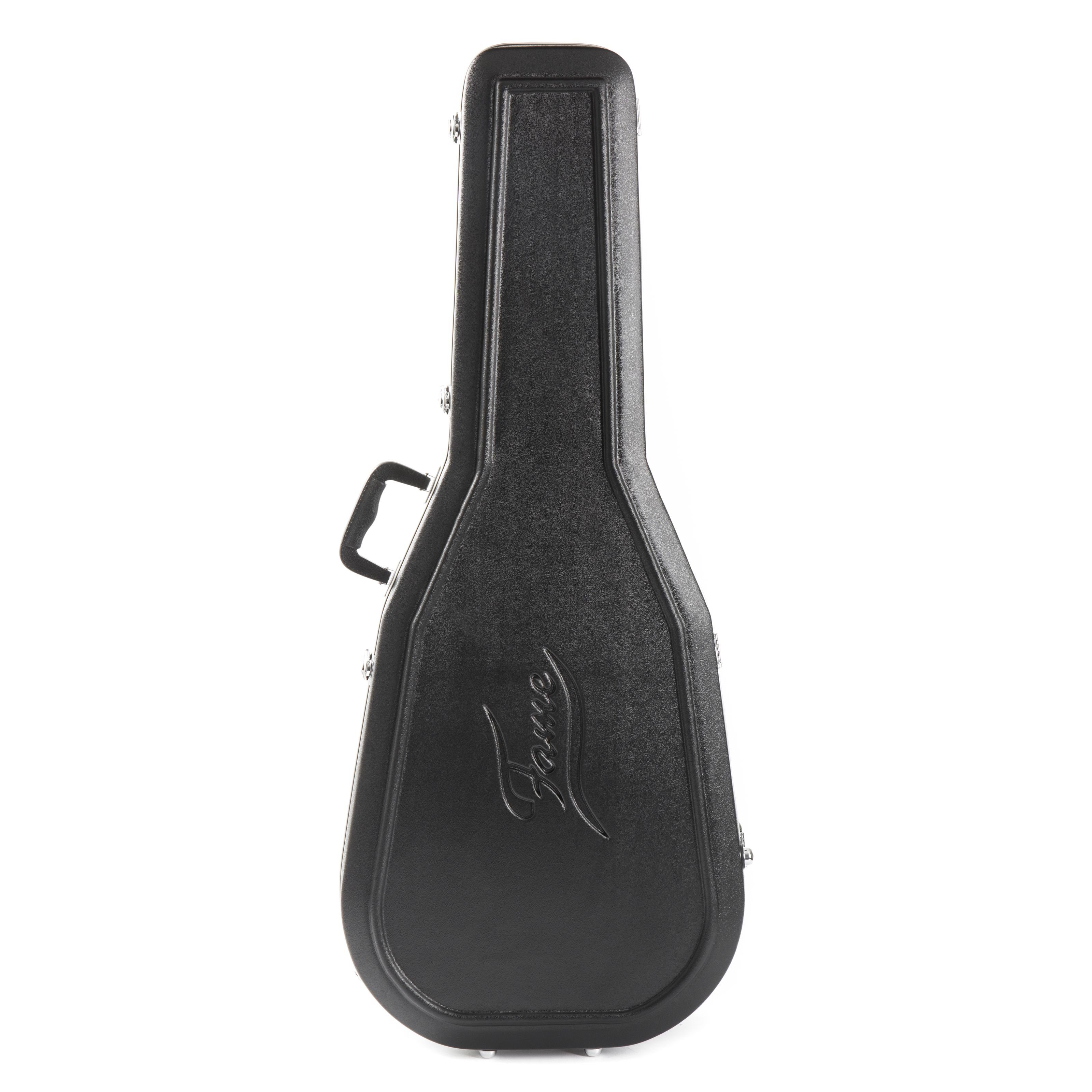 FAME Gitarrentasche (ABS Deluxe Case 4/4 Konzertgitarre Wetterfest Abschließbar Hartschalenkoffer Robuster Schutz Plüsch-Innenfutter Zubehörfach Ideal für Sicheren Gitarrentransport, Gitarrenkoffer und Gitarrentaschen, Gitarrenkoffer Konzertgitarre), ABS Deluxe Case, 4/4 Konzertgitarre, Hartschalenkoffer