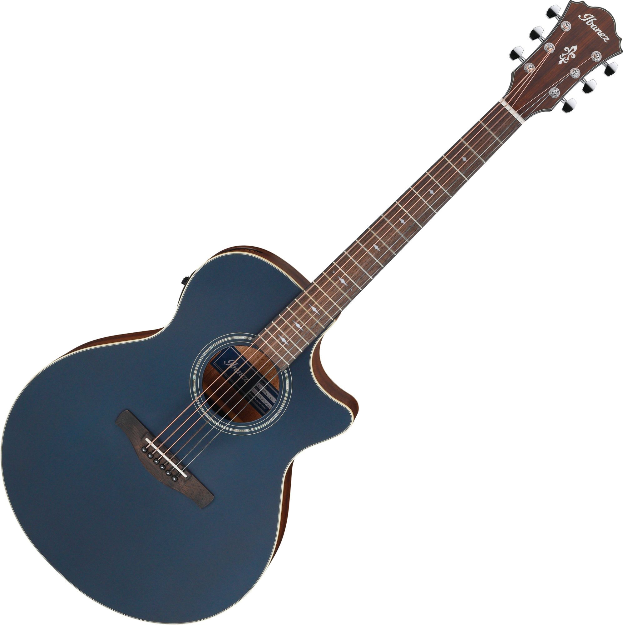 Ibanez Westerngitarre AE100-DBF Dark Tide Blue Flat, AE, Akustikgitarre mit Tonabnehmer