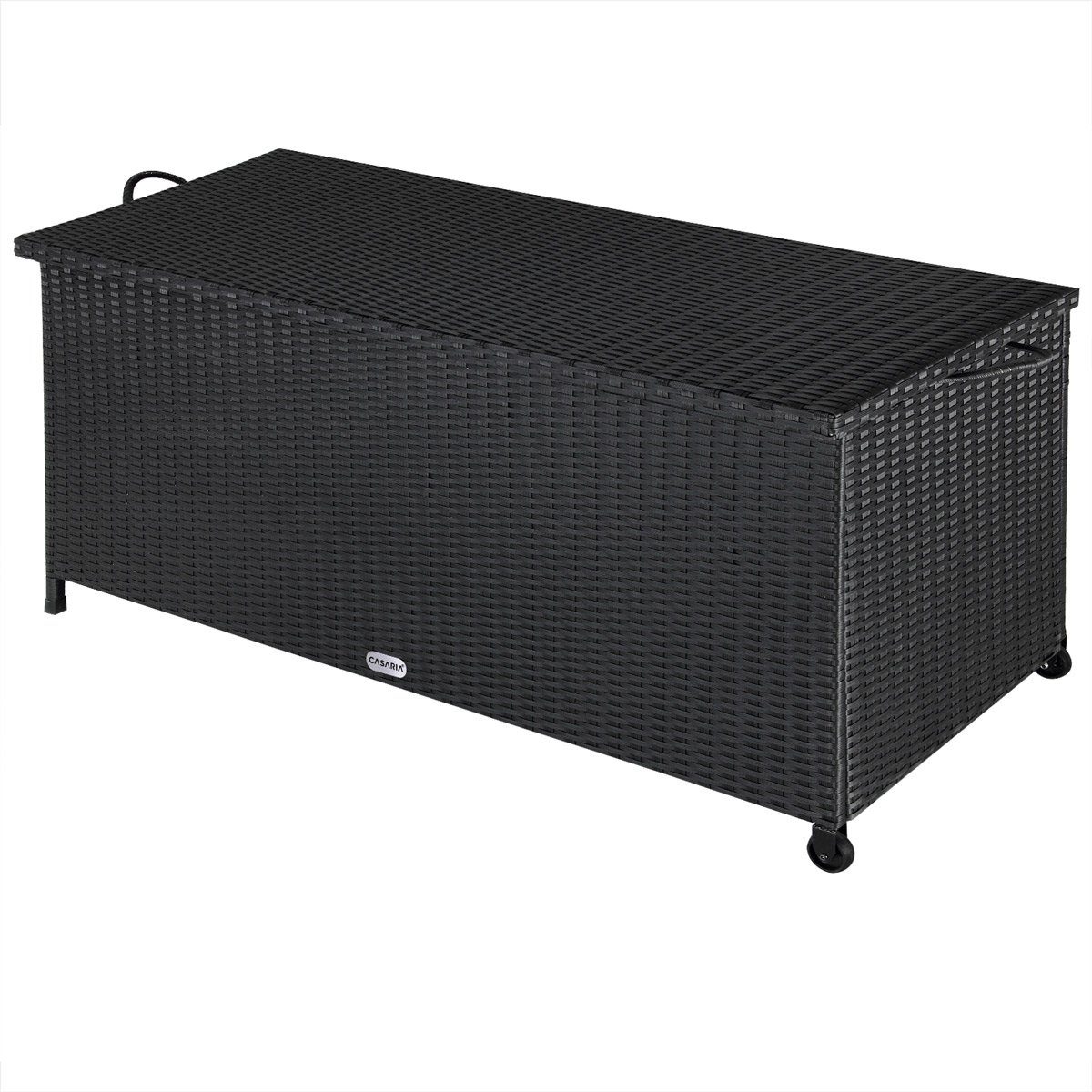 Casaria Auflagenbox, Innenplane, Rollen, Haltegriffe, Gasdruckfedern