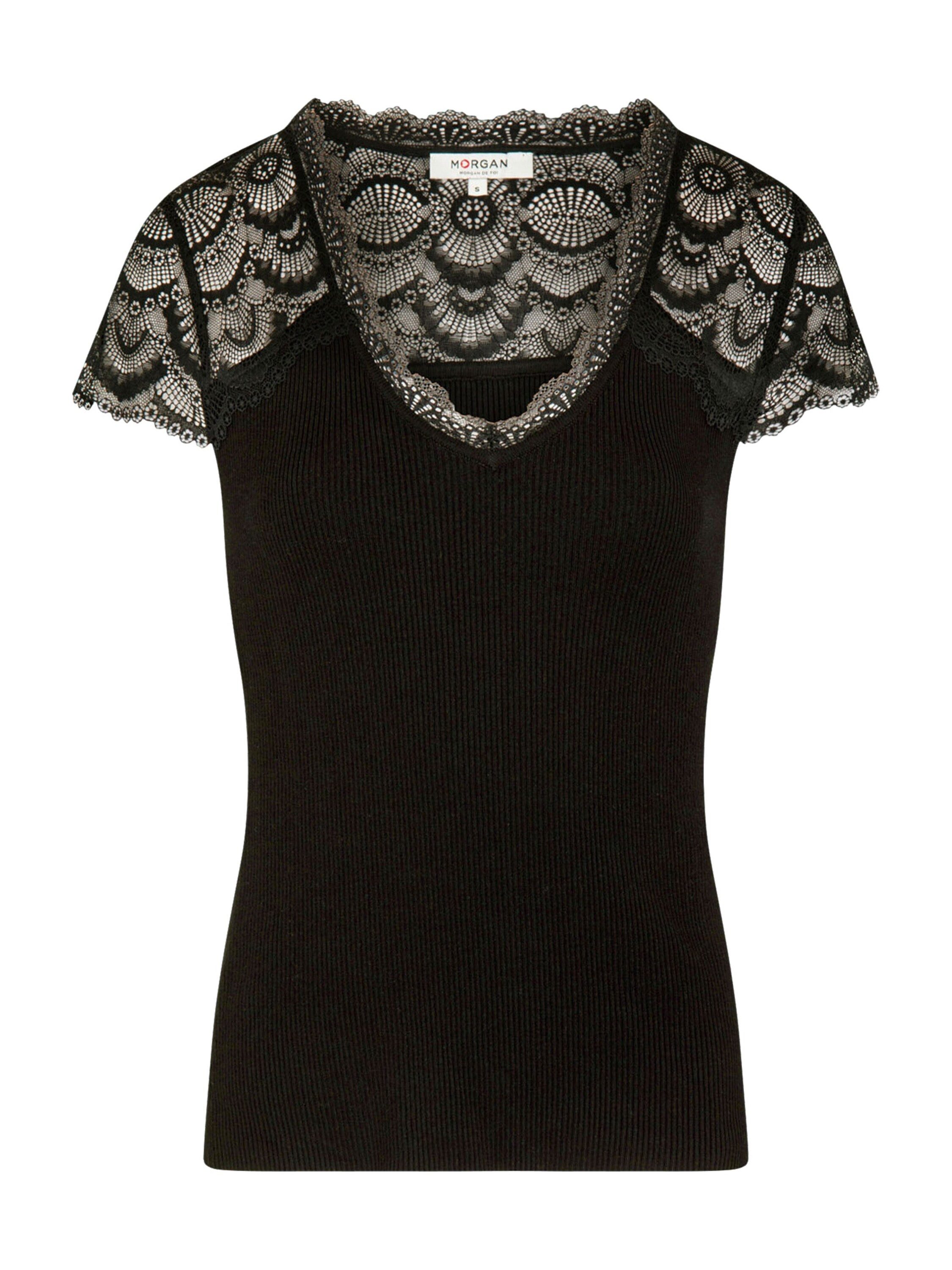 MORGAN Strickpullover (1-tlg) Spitze
