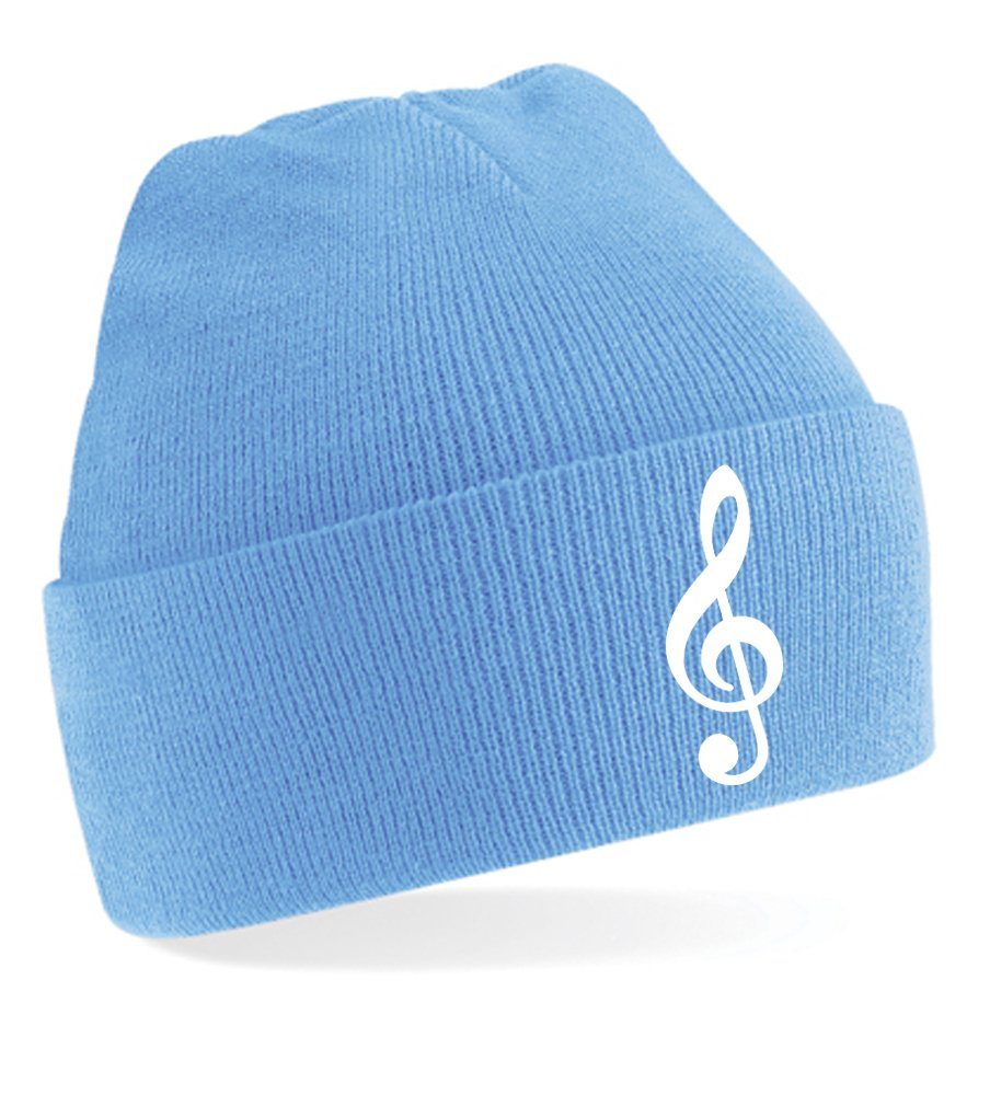 Beanie Unisex Erwachsenen Mütze Musik Notenschlüßel