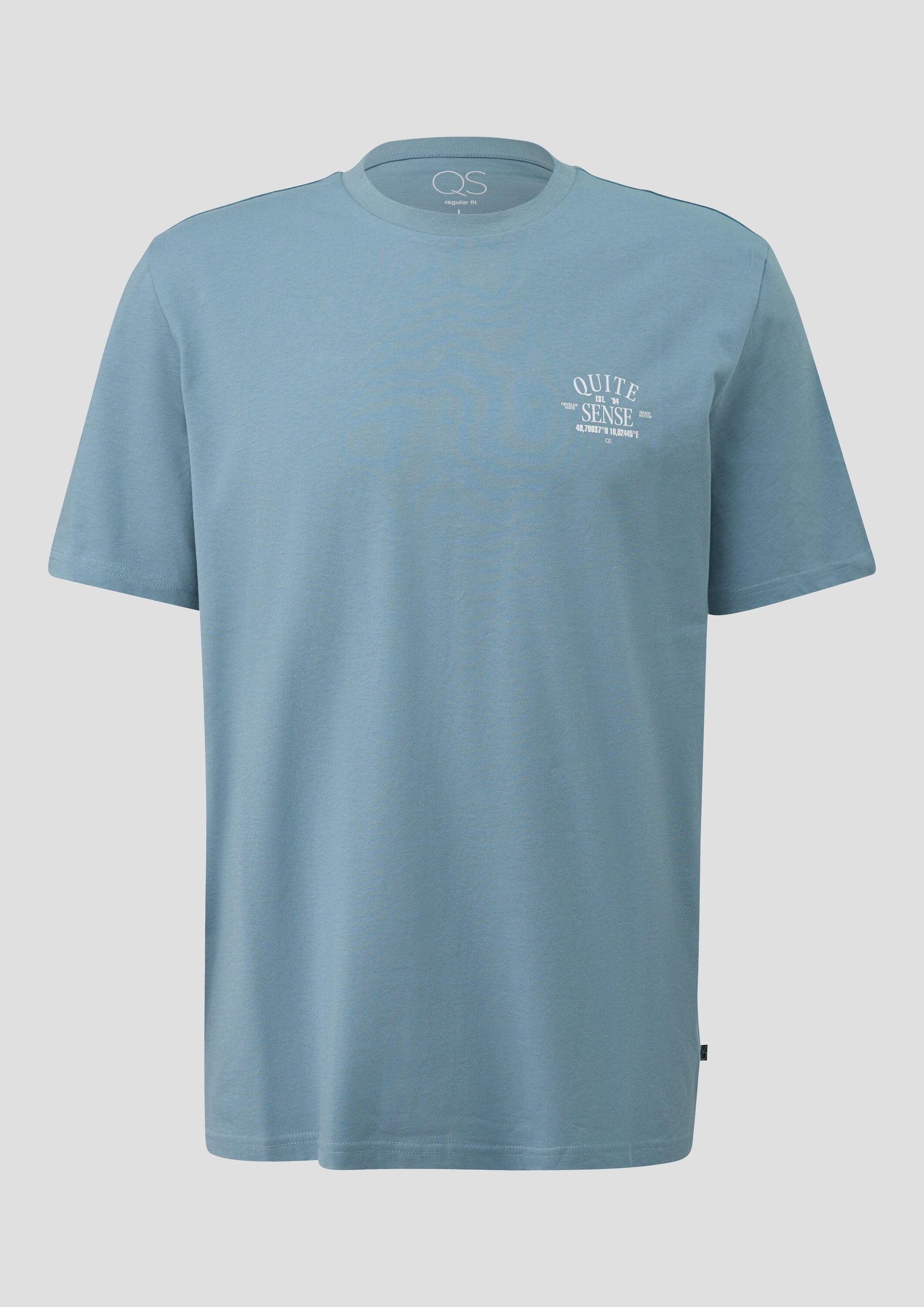 QS Kurzarmshirt T-Shirt T-Shirt mit Print