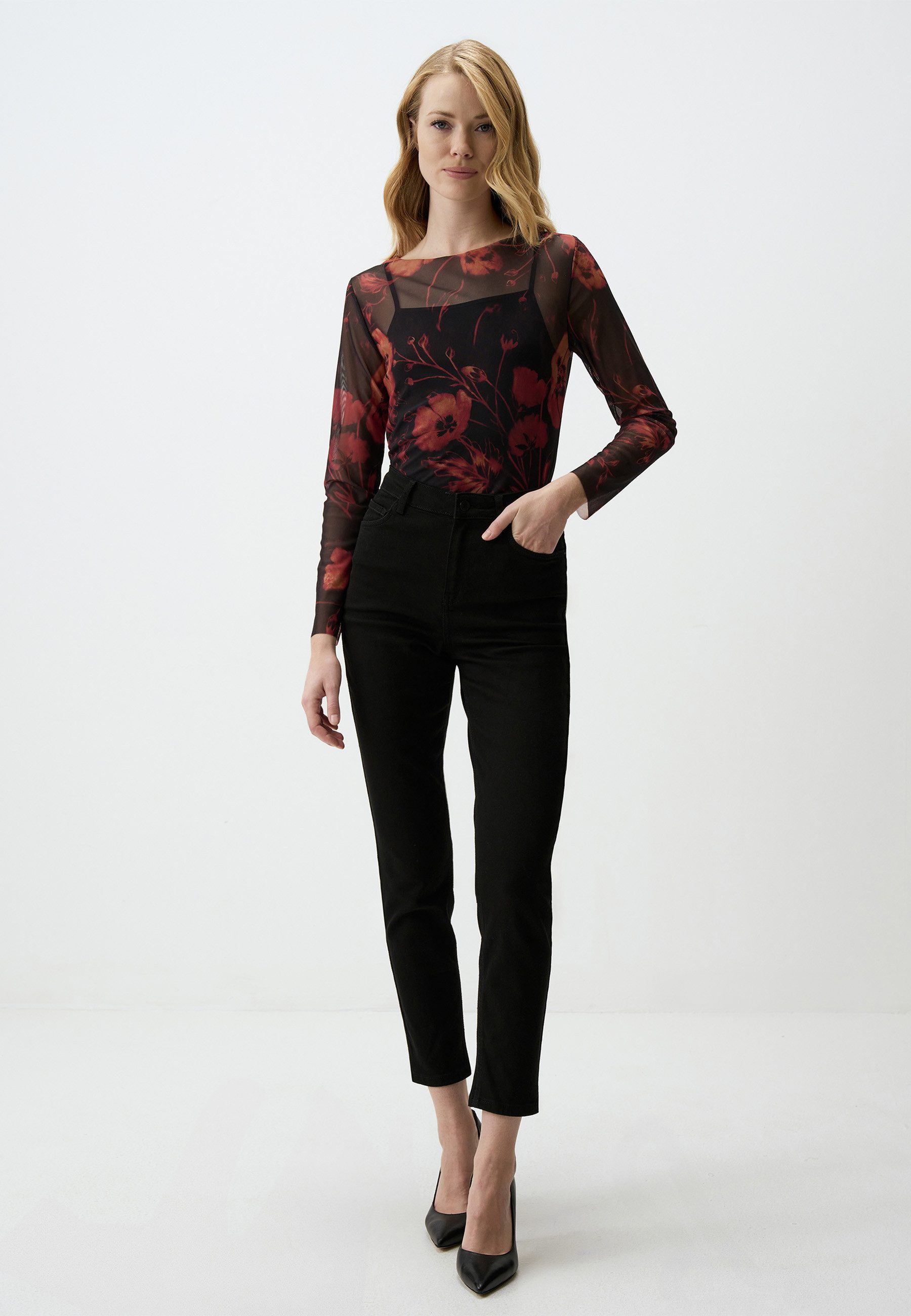 Jimmy Key Blusentop Elegante Schwarze Bluse günstig online kaufen