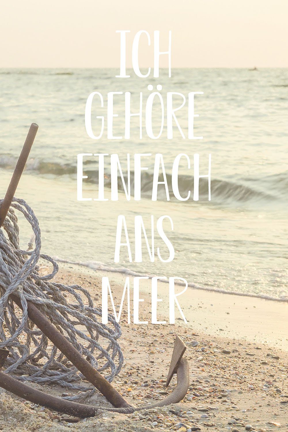 Metallbild Meerliebe II