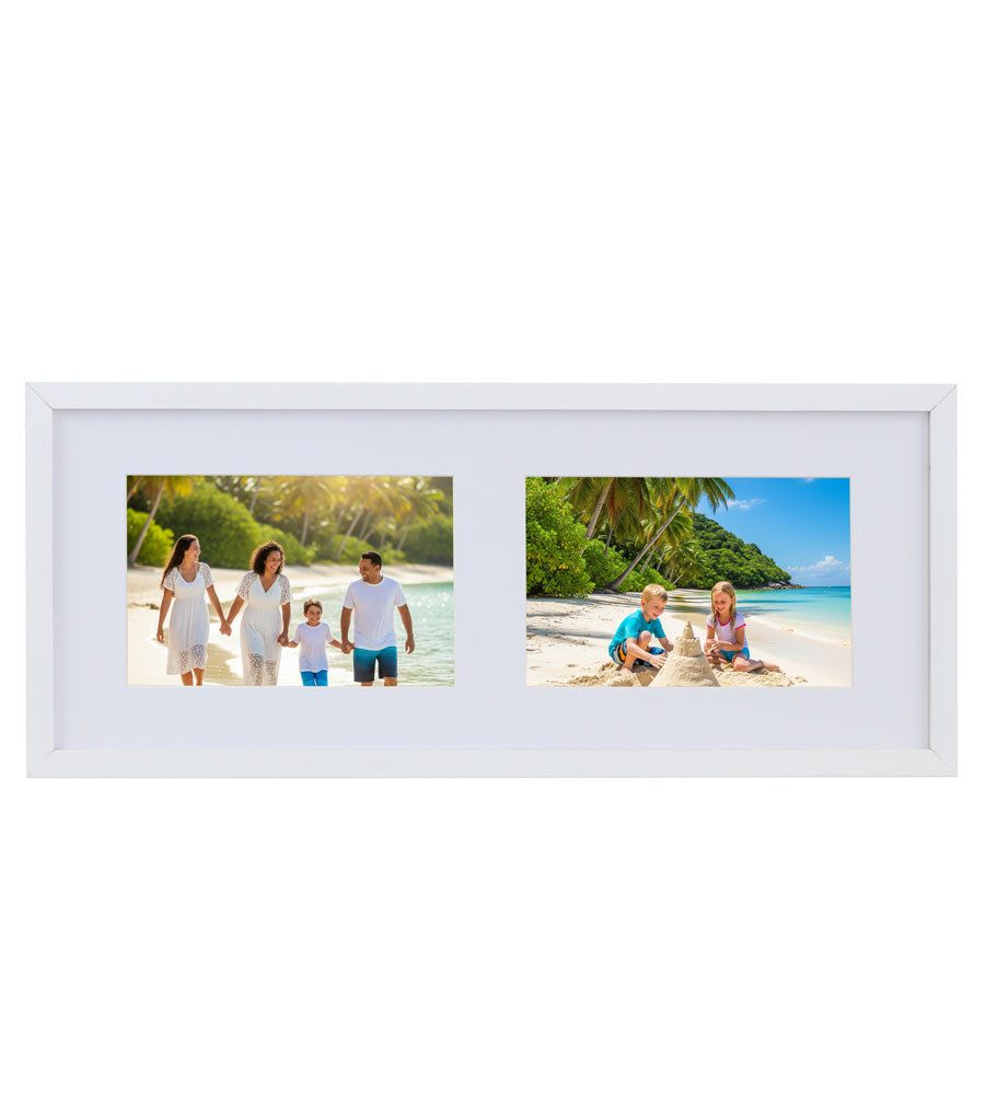 IDEAL TREND Bilderrahmen Multiframe Collage Bilderrahmen Holz Fotos Massivh günstig online kaufen