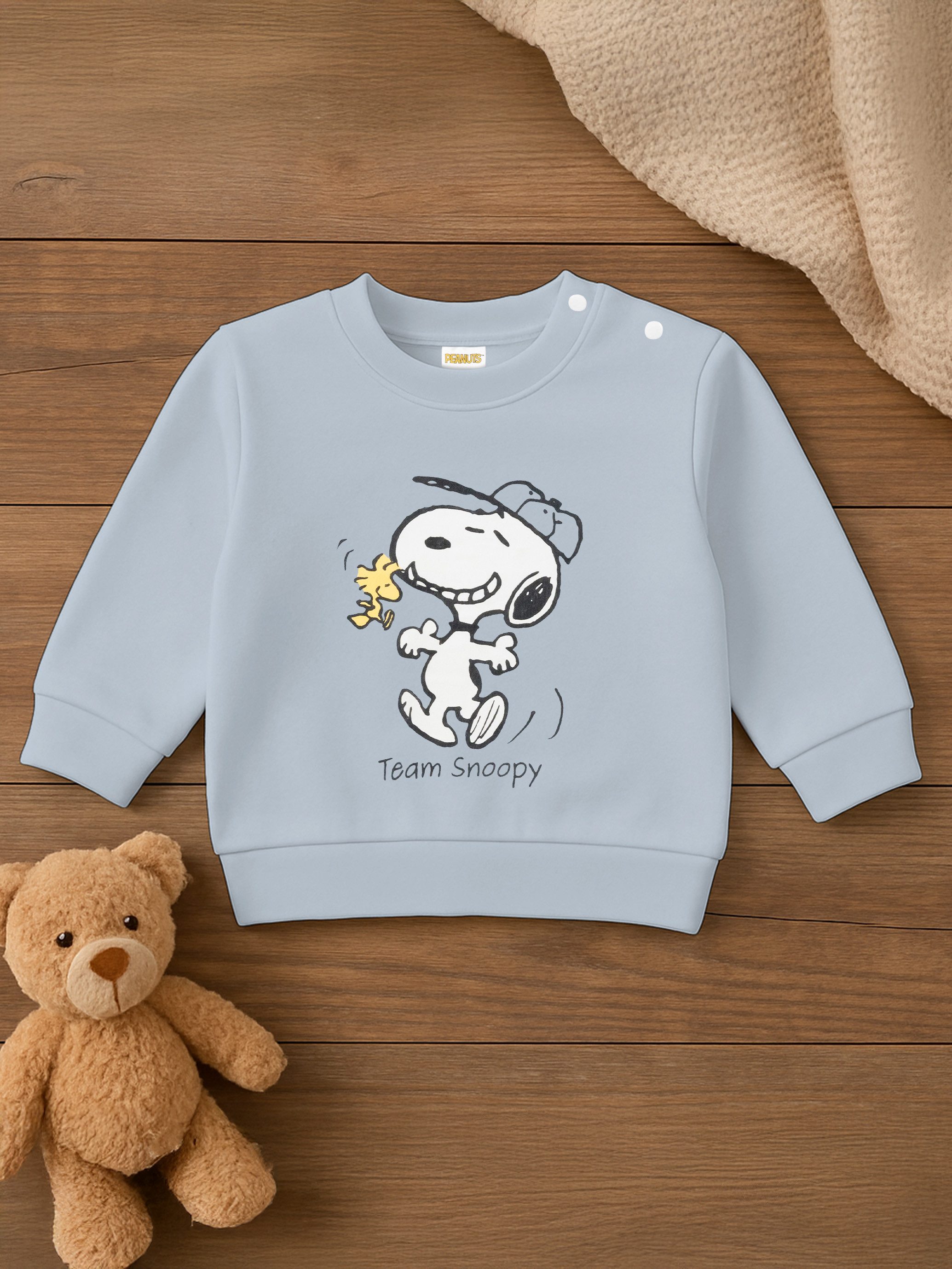 United Labels® Sweatshirt Peanuts Snoopy Baby Sweatshirt Pullover Babykleidung Oberteil Langarm