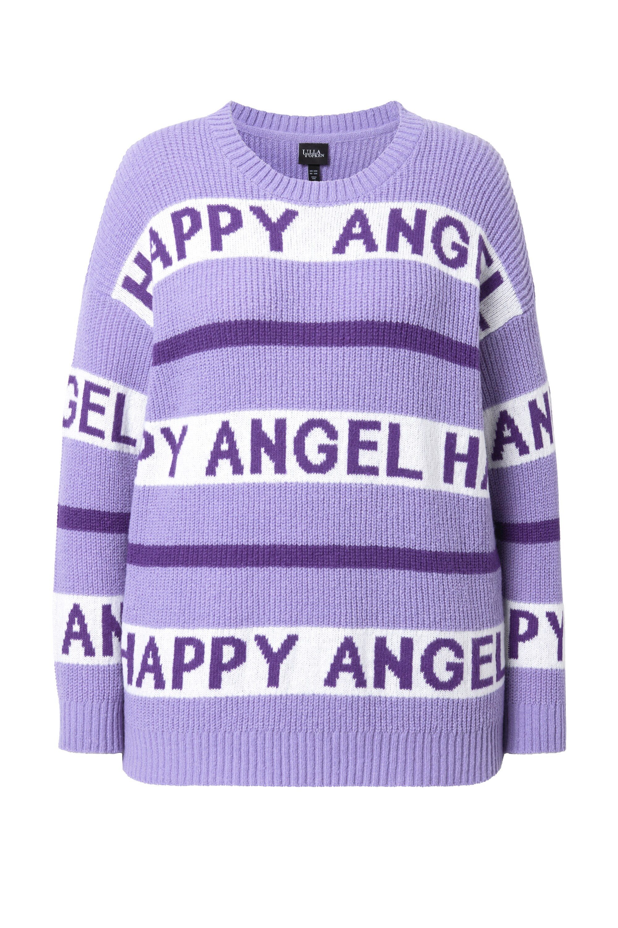 Strickpullover Pullover oversized Happy Angel Streifen