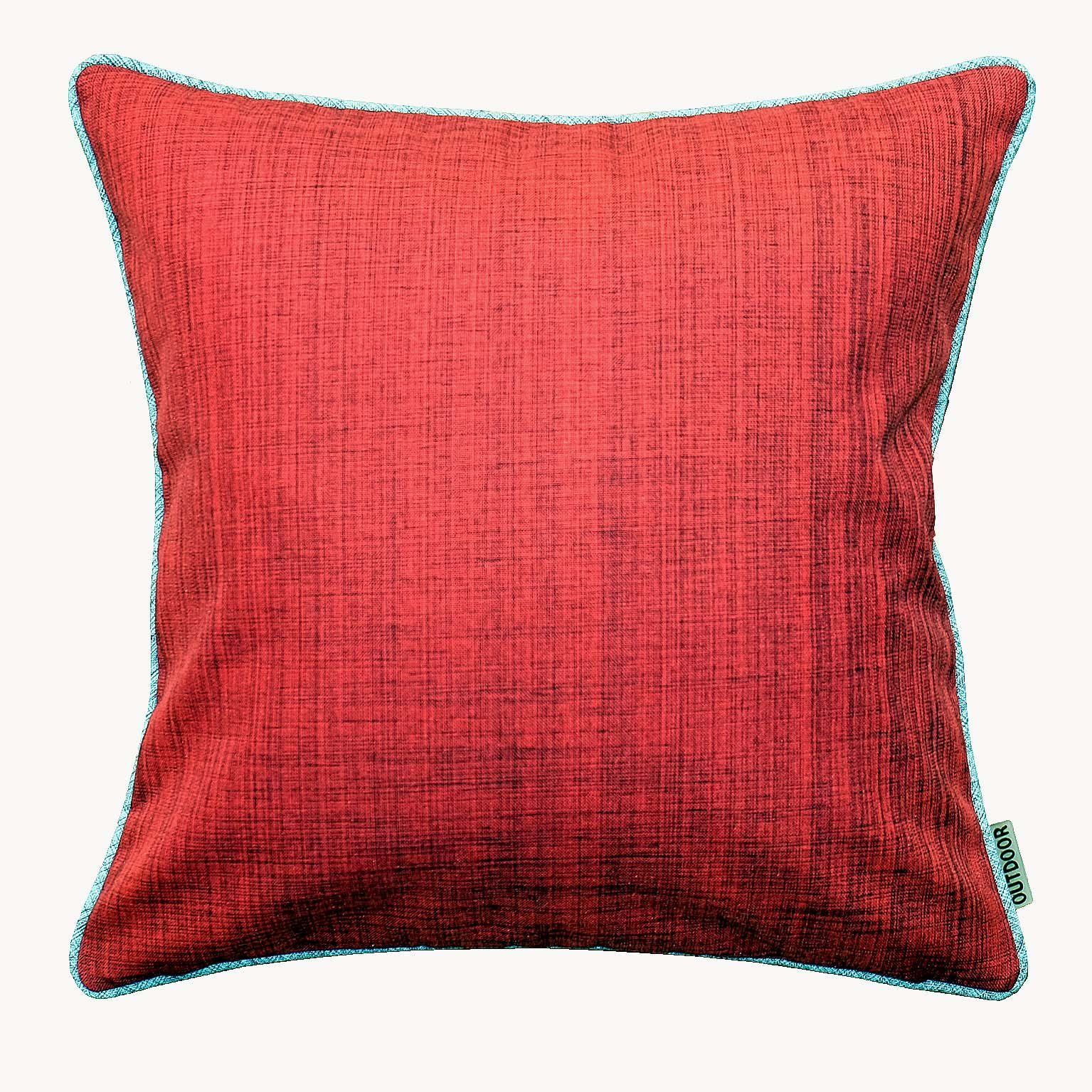Kissenhülle Kissenhülle 40 x 40 cm Outdoor Kissenbezug wetterbeständig, TextilDepot24 rot