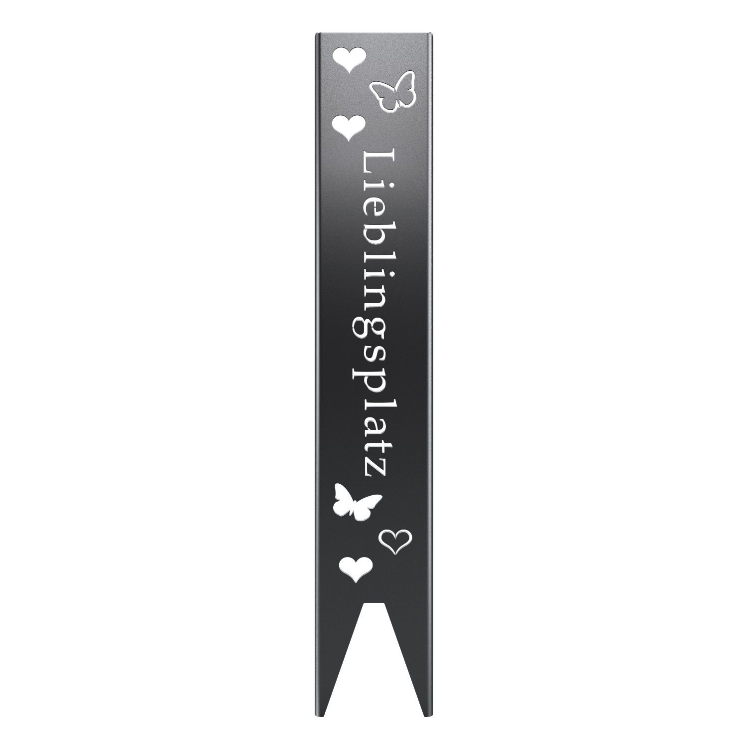 tuning-art Gartenstecker EW103-BLK Gartenstecker Gartenschild Lieblingsplat günstig online kaufen
