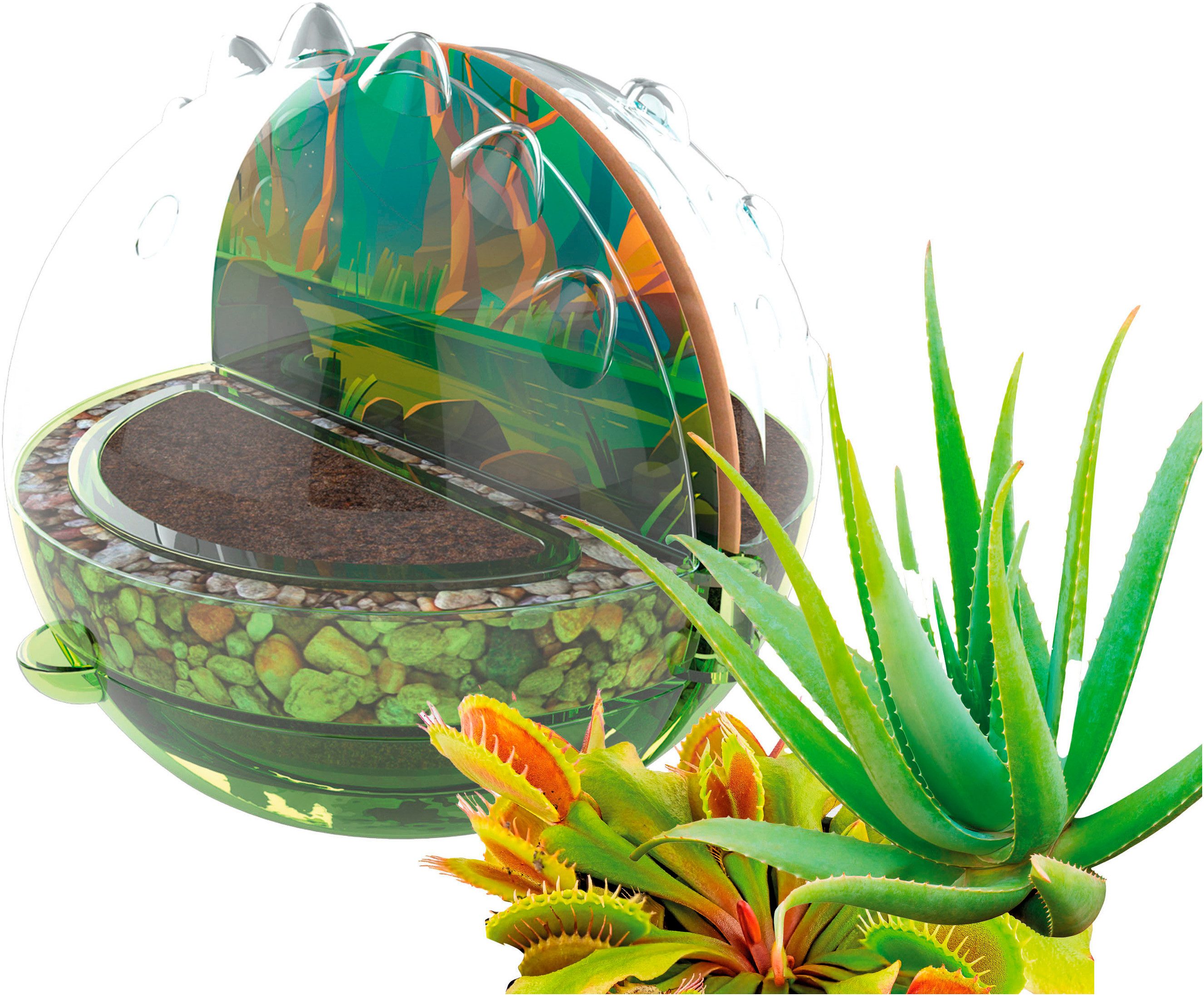 Clementoni® Experimentierkasten Galileo, Entdecke die Welt der fleischfressenden Pflanzen, Made in Europe