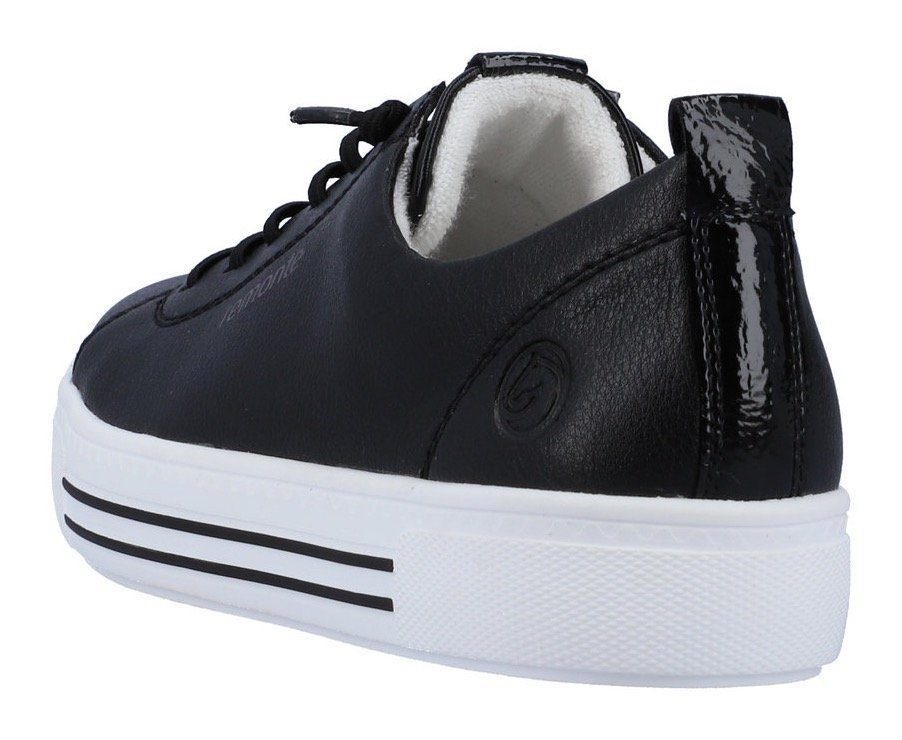 leichter Slip-On Laufsohle Remonte mit schwarz Sneaker