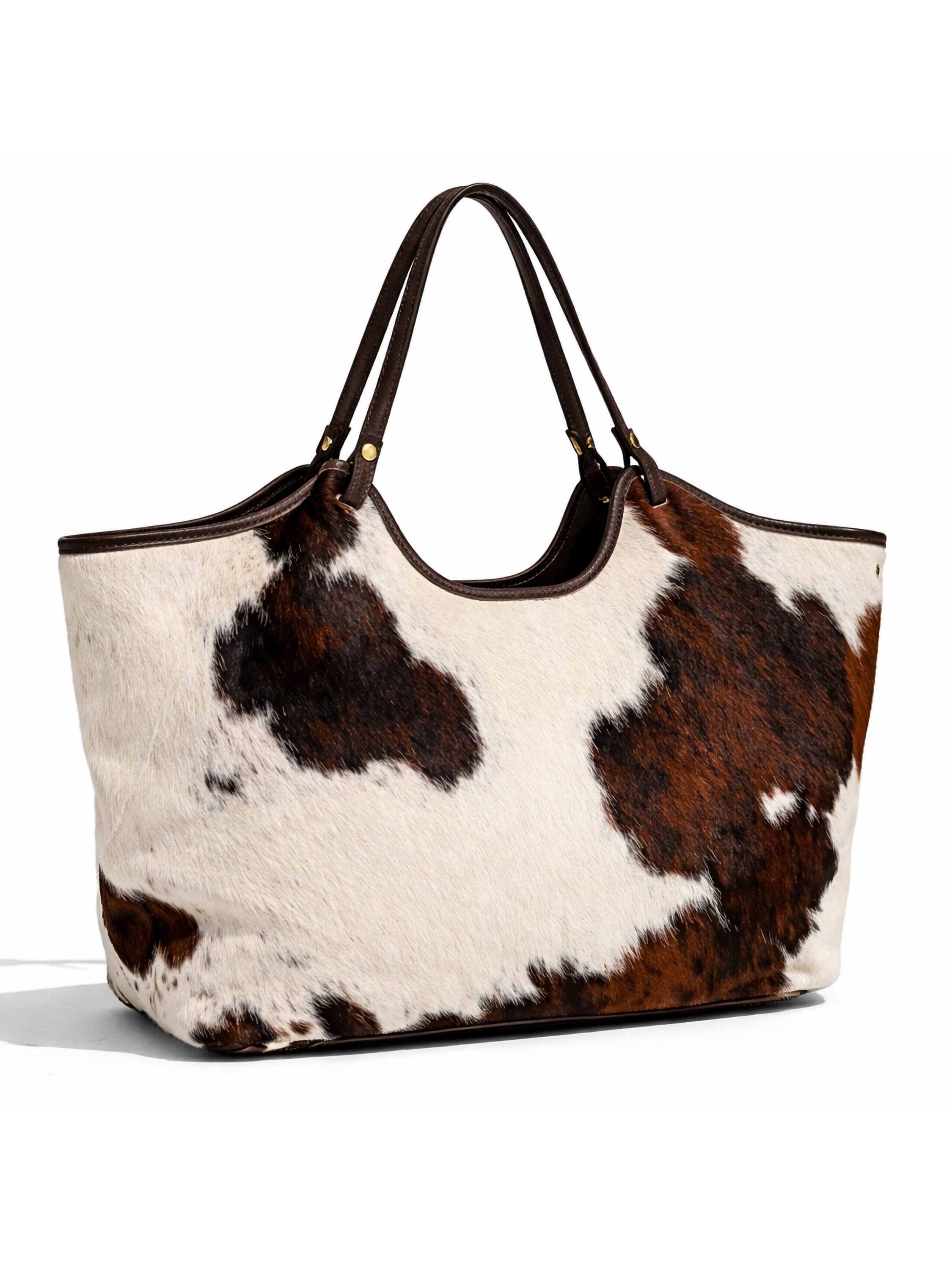 Allgäu Rebell Schultertasche Muuh, aus echtem Leder, Made in Italy