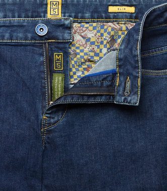 MEYER Slim-fit-Jeans M5 Slim mit Kontrastnähten