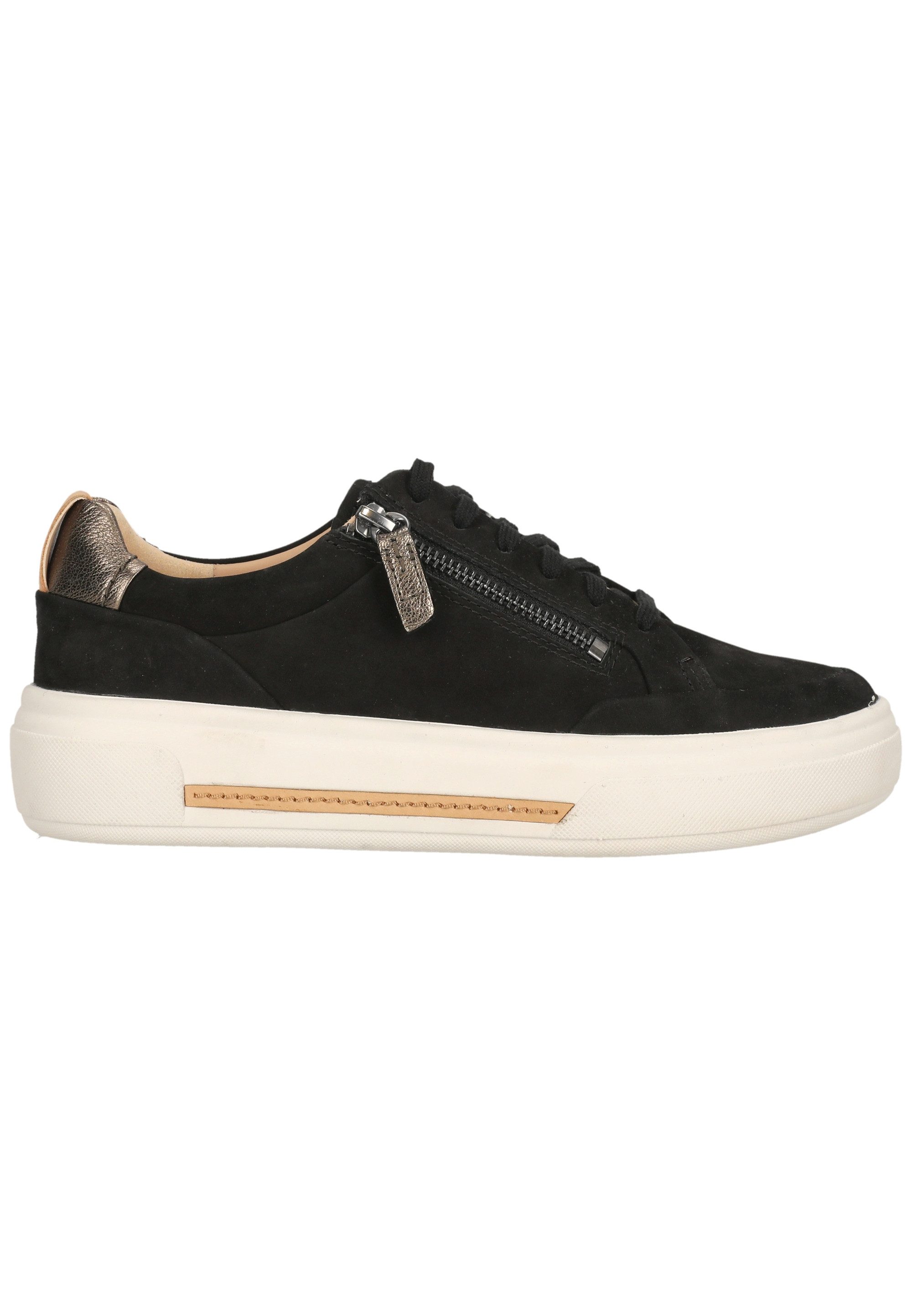 Clarks Hollyhock Zip Sneaker mit atmungsaktiver Eigenschaft