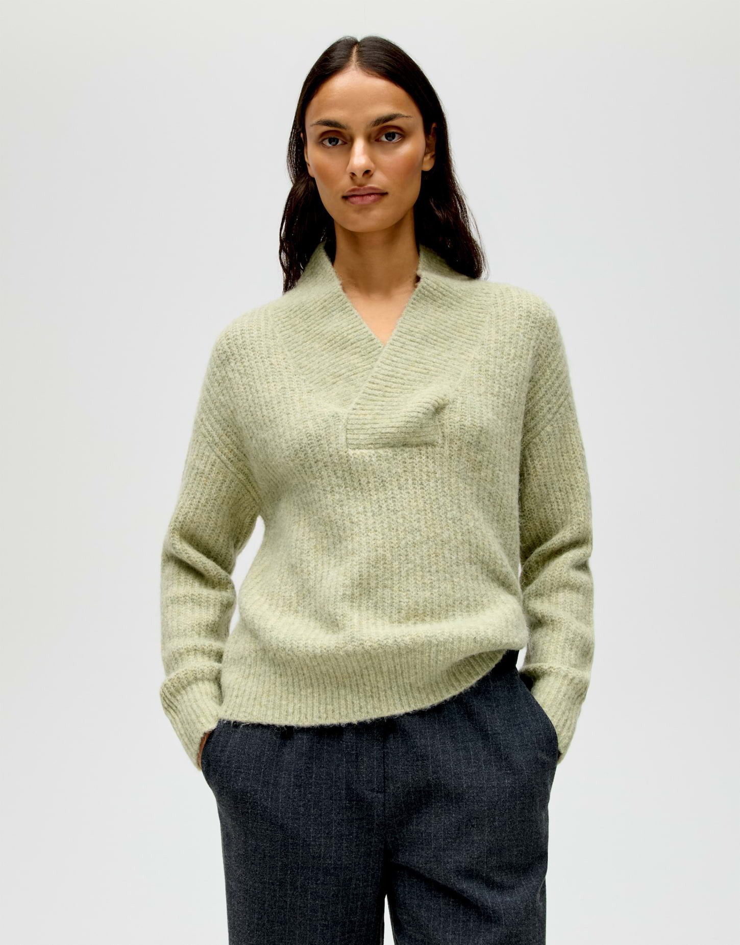 OPUS Strickpullover PONELOPE Regular Fit im Alpaka Wolle Mix lockere Passform, weicher Griff