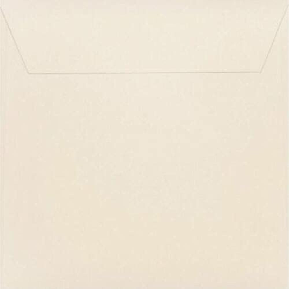 Briefumschläge24Plus Briefumschlag 50 St. 17 x 17 cm Briefumschläge Quadratisch Hafttklebend Zart Creme, 170 x 170 mm Briefumschläge Recyceltes Material