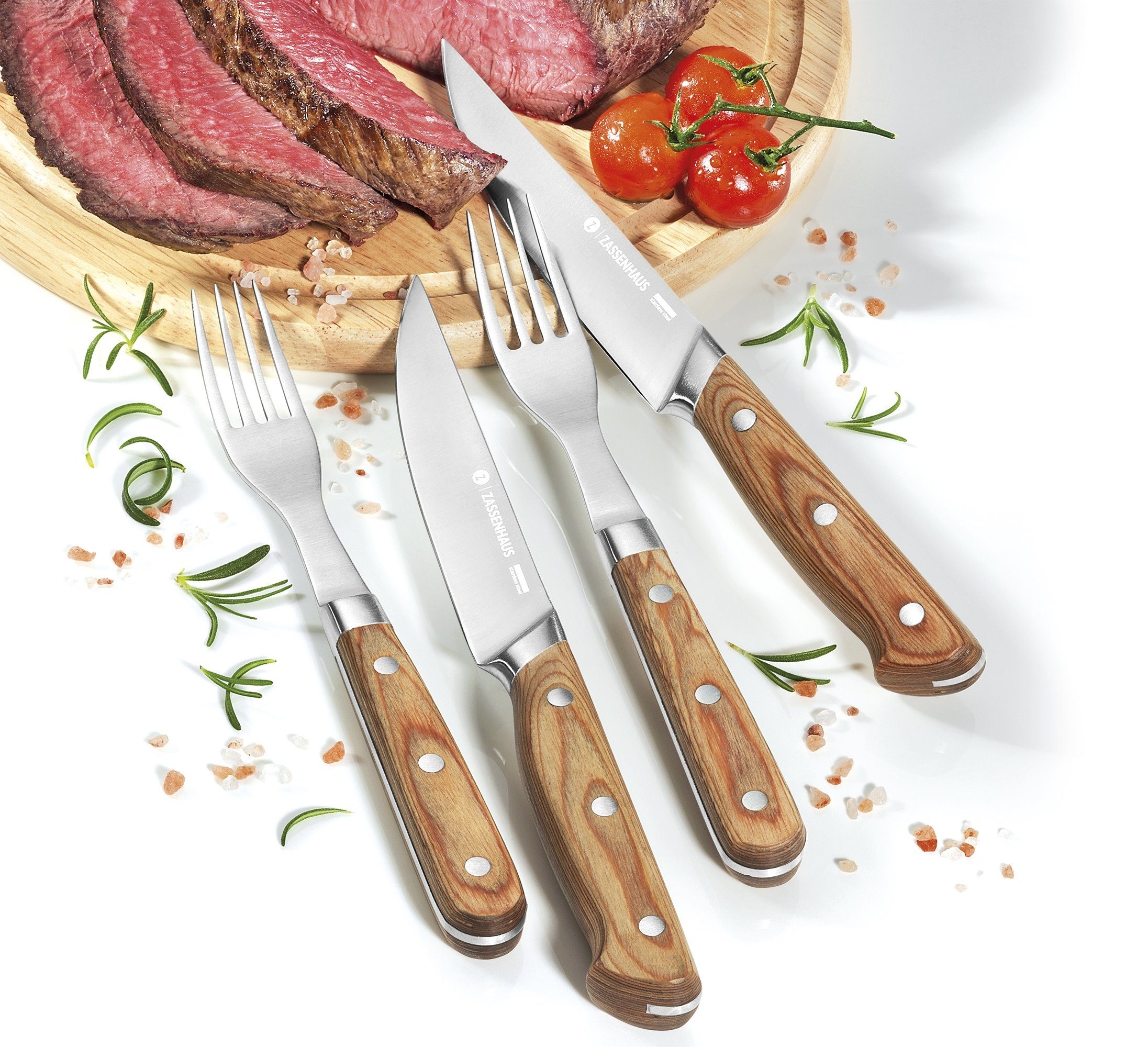 ZASSENHAUS Besteck-Set Steakbesteck Steakmesser Steak-Besteckset 2er-Set Zassenhaus 070835