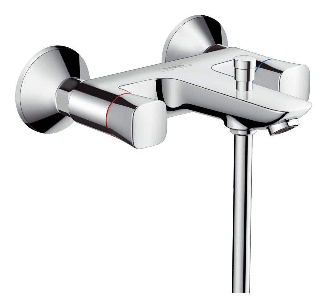 Logis hansgrohe 2-Griff Wannenmischer Aufputz - Wannenarmatur Chrom