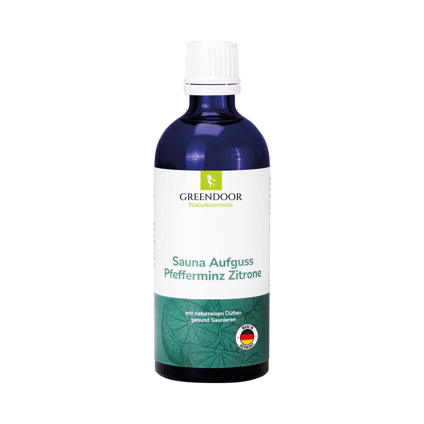 GREENDOOR Sauna-Aufgussset Saunaaufguss Pfefferminz Zitrone