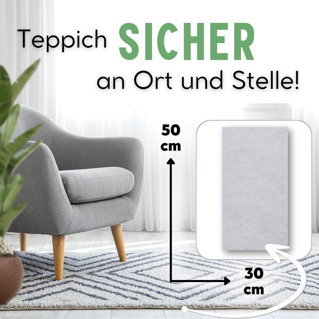 flex it Antirutsch Teppichunterlage flex it® Classic Standard - Antirutschmatte für Teppiche, (1-St), Kein Verkleben und keine Rückstände