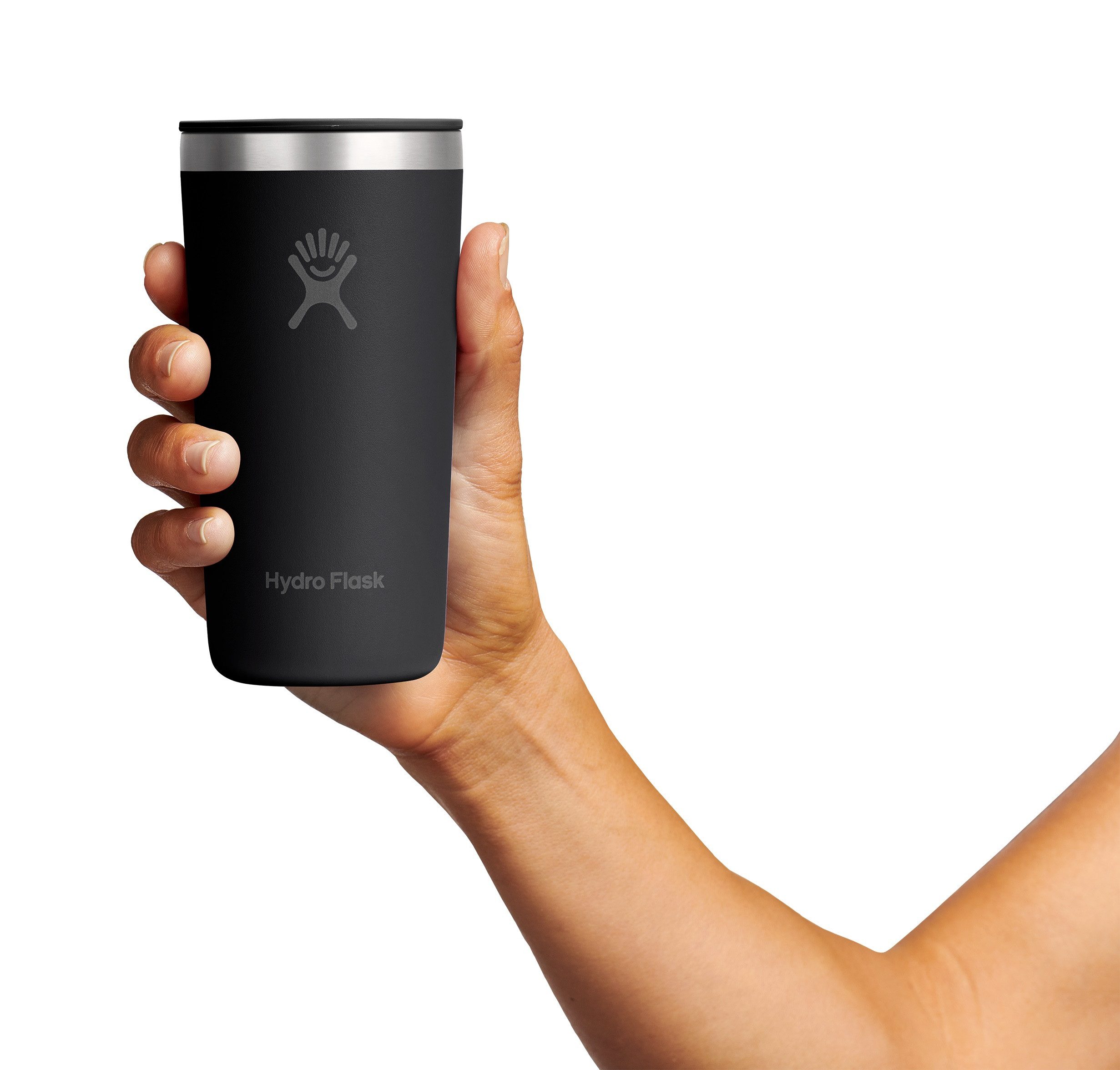 Hydro Flask Thermobecher 12 OZ All Around Tumbler Press-In Lid, 355 ml, 1-tlg., Edelstahl, Kompatibel mit Trinkhalmdeckel und verschließbaren Eindrückdeckel – Bild 3 von 5