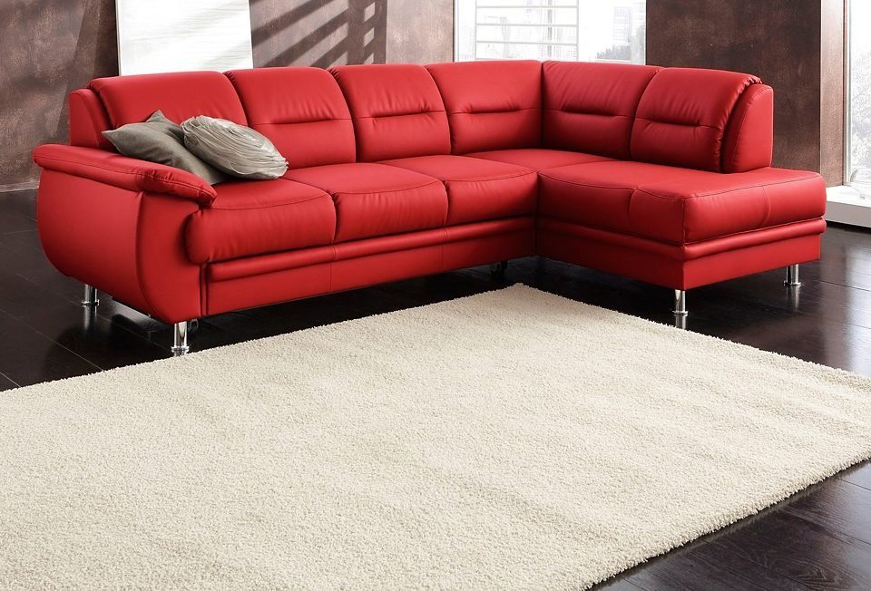 sit&more Ecksofa "Mailand L-Form, B: 250 cm" optional Bettfunktion günstig online kaufen