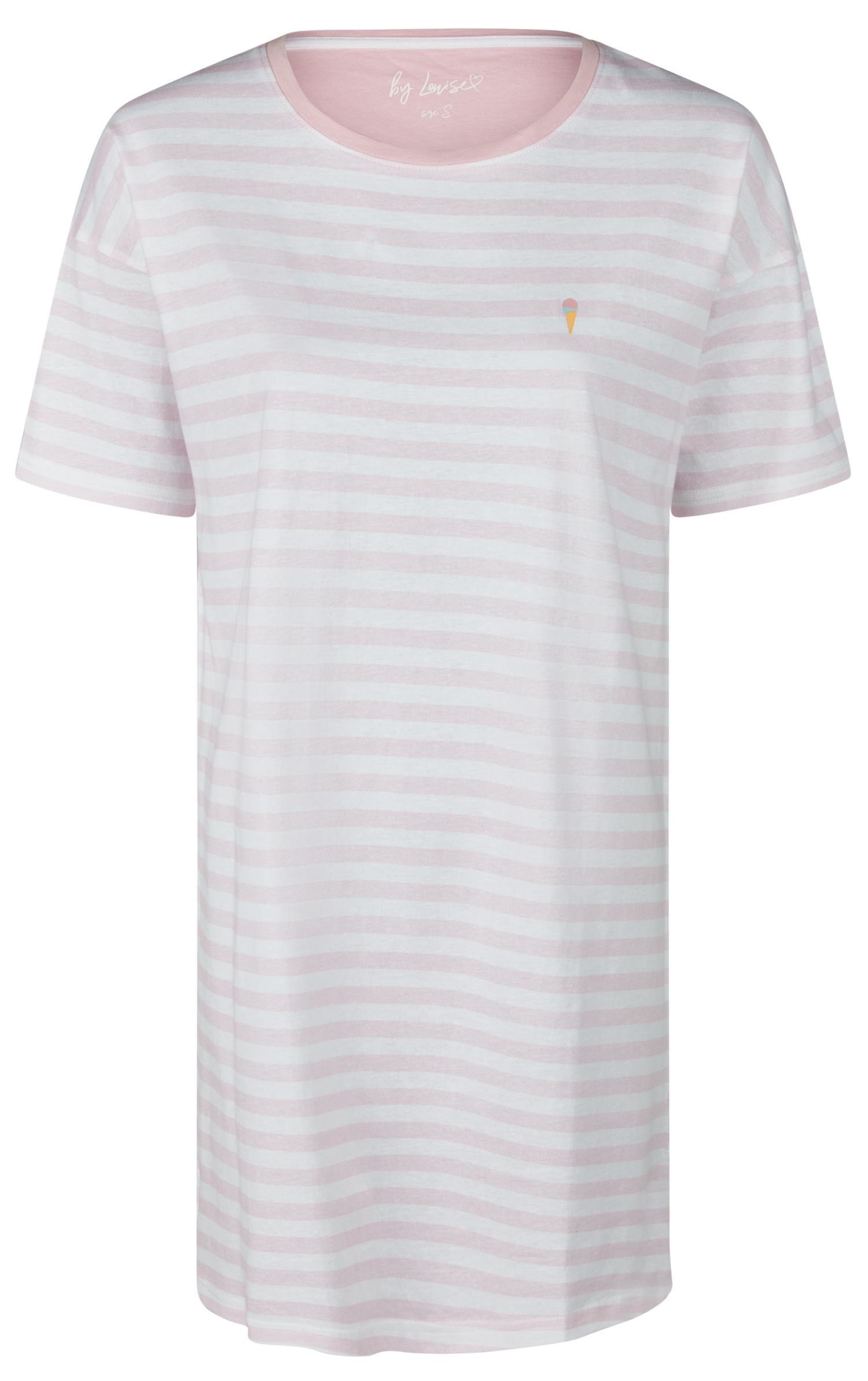 Nachthemd Damen Schlafshirt mit kurzem Arm