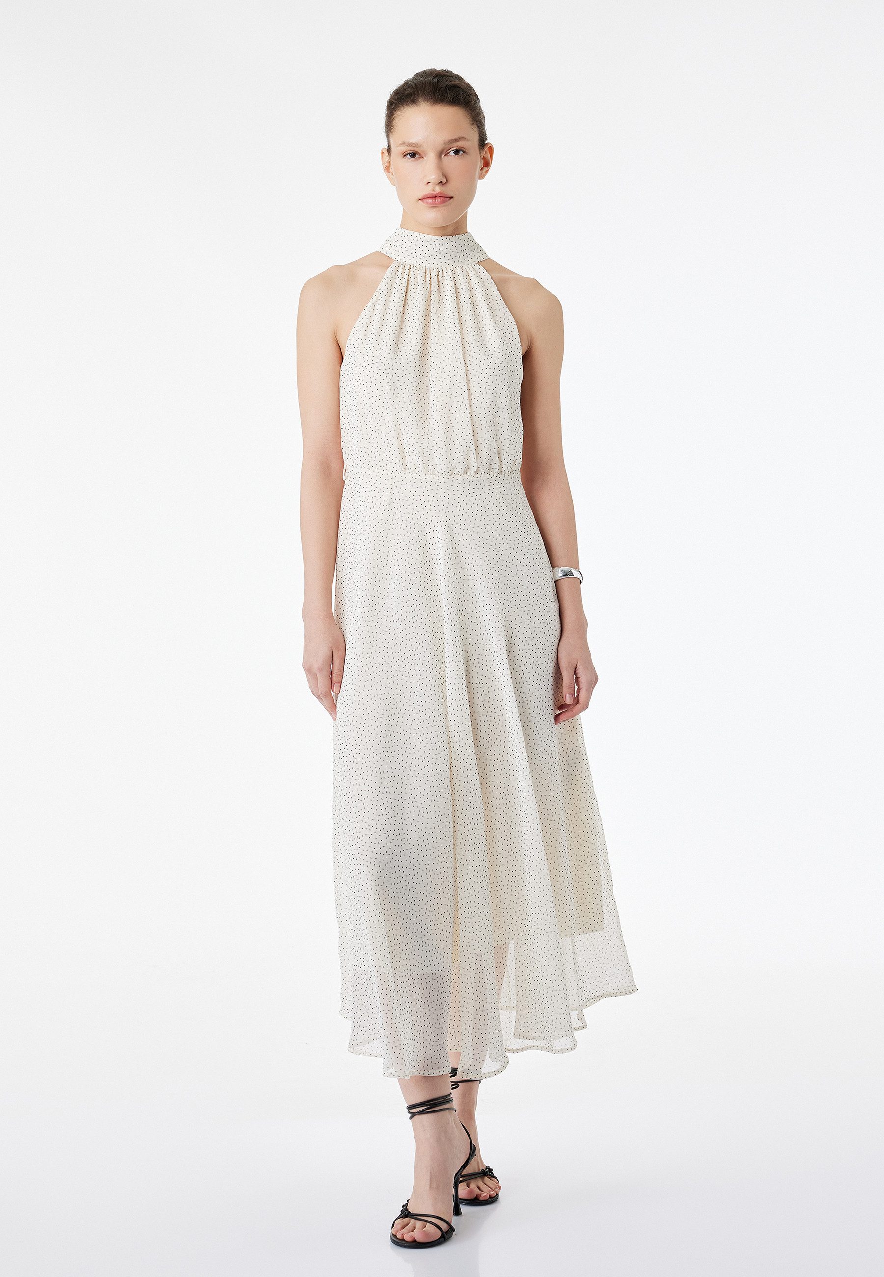 Koton Badekleid Mit Bauchgurt Fit & Flare Kleid Midikleid