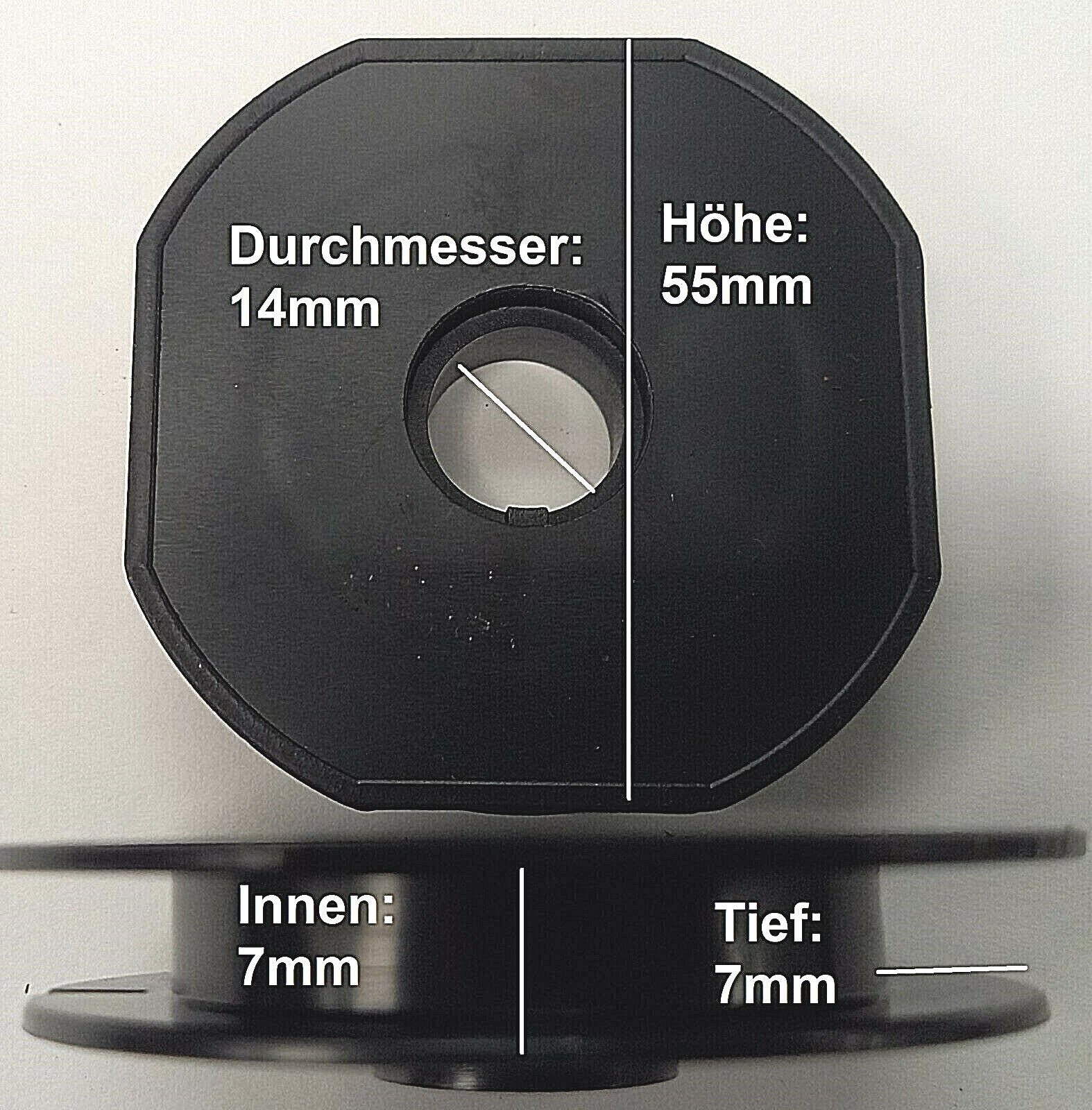 Anplast Angelschnurwickler Plastikspule Schnurspule Spule Kunststoffspule LEER 50m 150m 200m 400m, für Schnurlänge ca. 50m 150m 200m 250m 400m