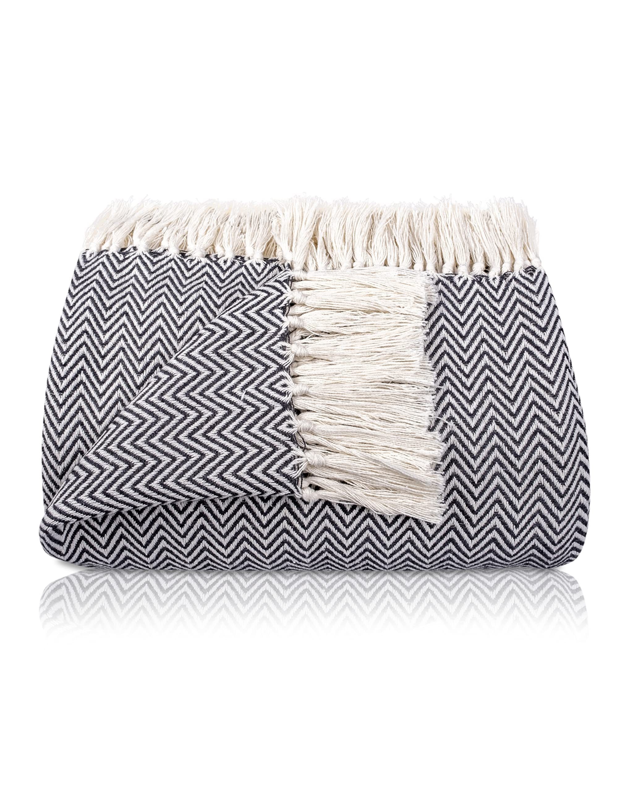 Gräfenstayn Tagesdecke Gräfenstayn Tagesdecke Baumwolle mit Fransen 150x200 günstig online kaufen