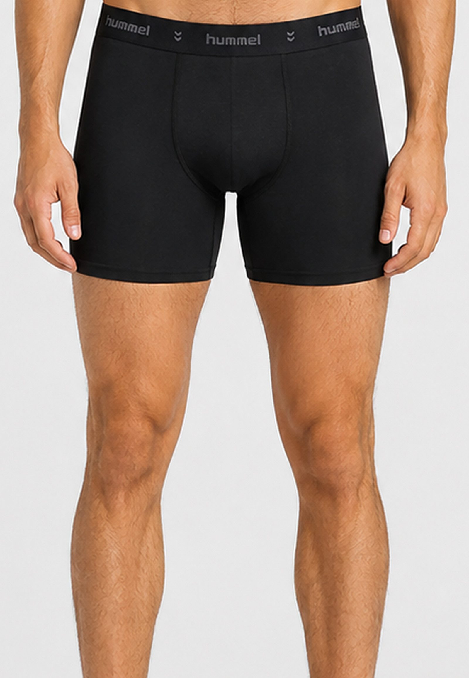 hummel Boxershorts Logo Webbund Körpernah Bequem Elastisch Sportlich Basic für Herren (3-St) hmlCOMFORT BOXERS 3-PACK