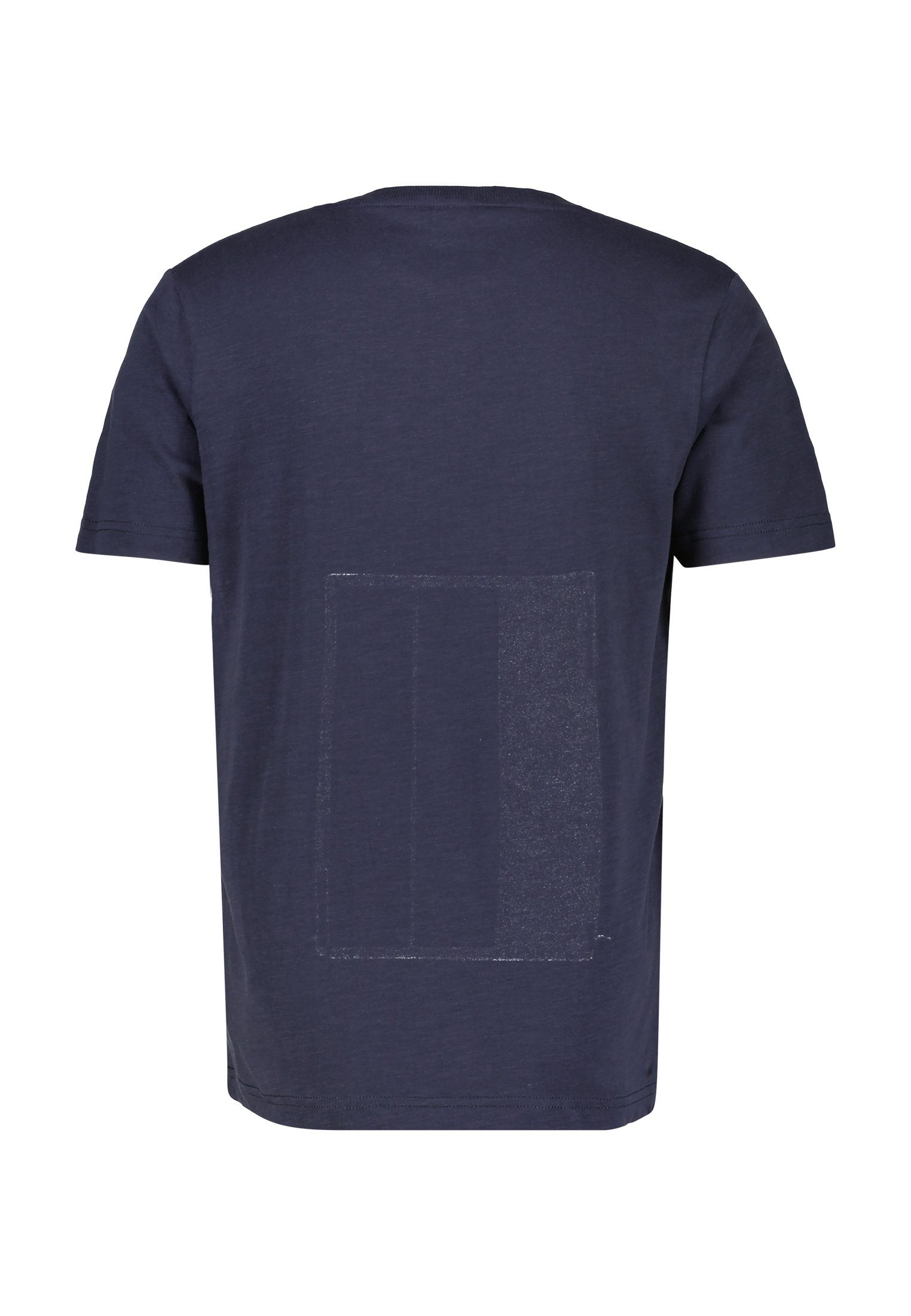 CLASSIC auf linker NAVY Brust LERROS Print LERROS T-Shirt, T-Shirt