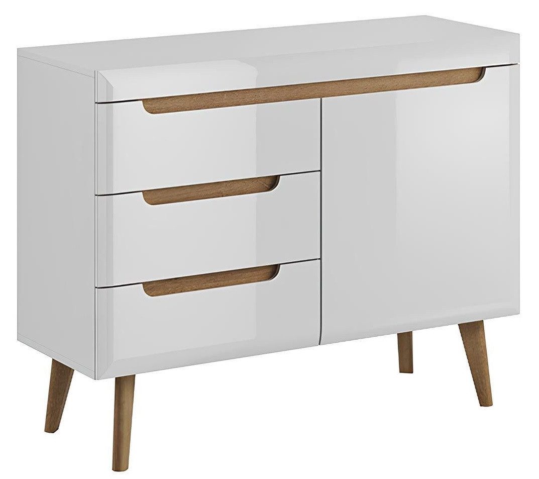 Xlmoebel Kombikommode Hochglanz Sideboard mit stilvollem Design und Stauraum (Kommode, 1 St., Kommode NORDI NKSZ107), Hergestellt in Europa