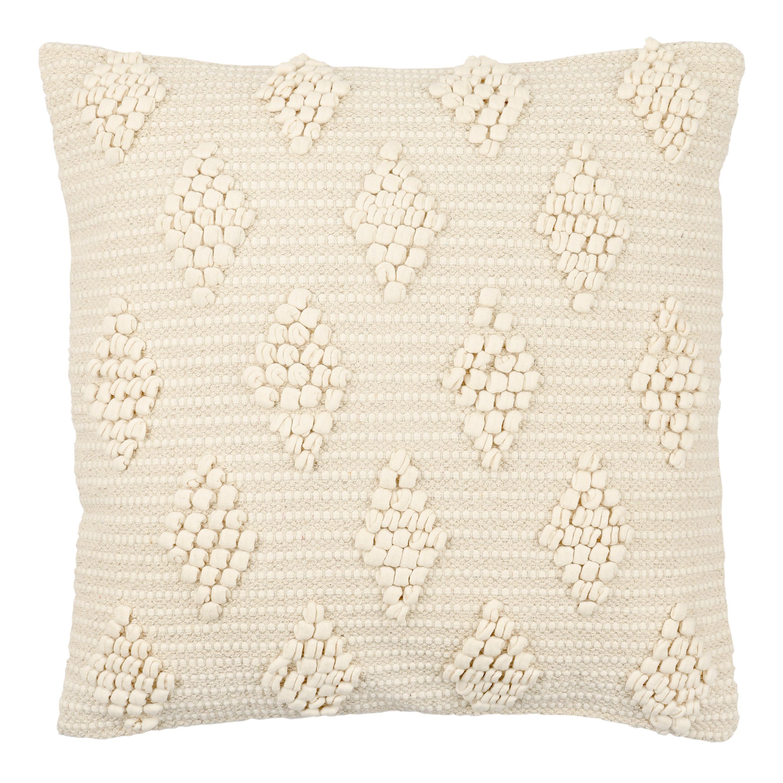EGLO Living Dekokissen Chevery, Boho Design, Dekokissen handgewebt aus Baumwolle und Polyeste, 50 cm
